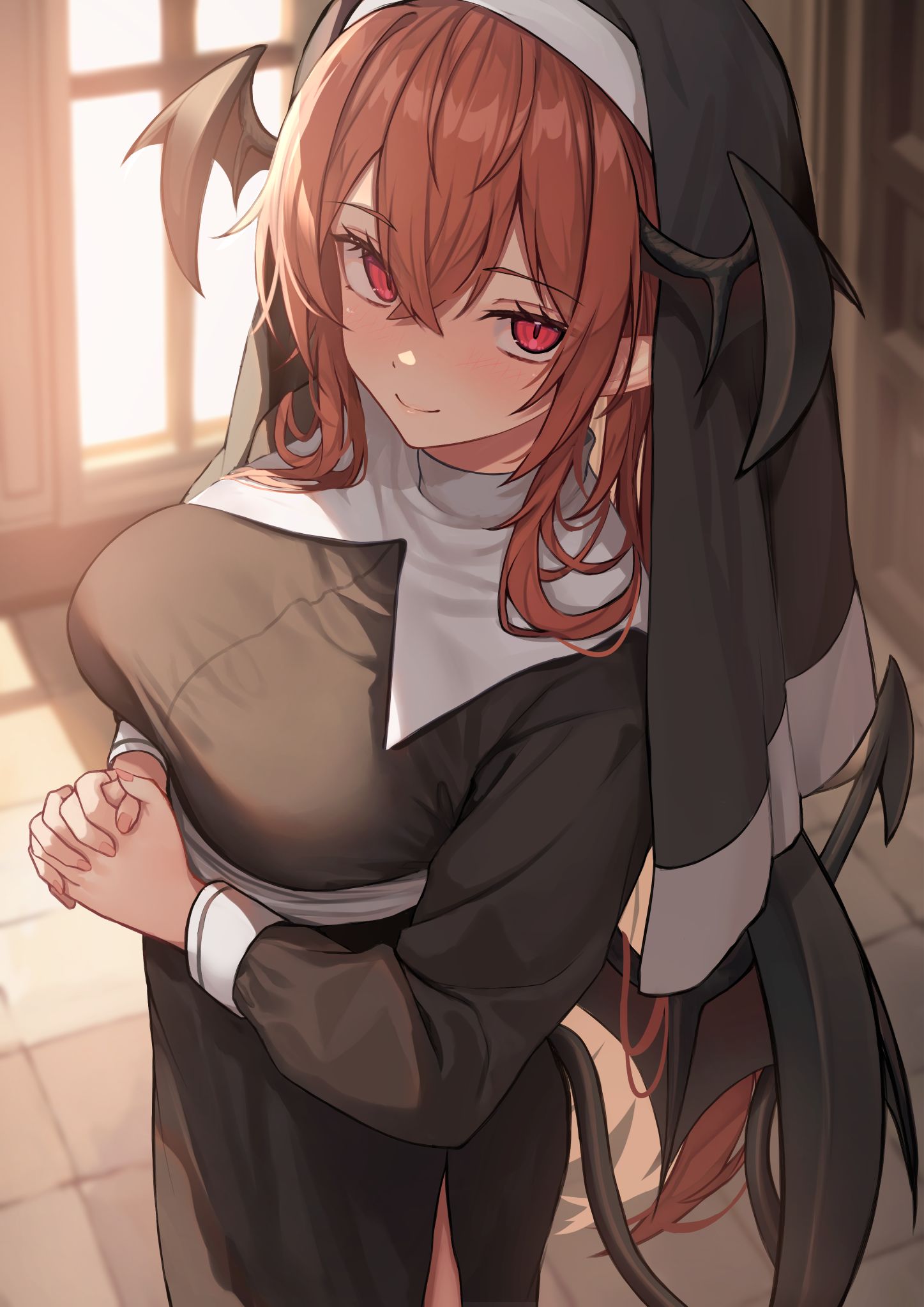 修女小恶魔✝️插画图片壁纸