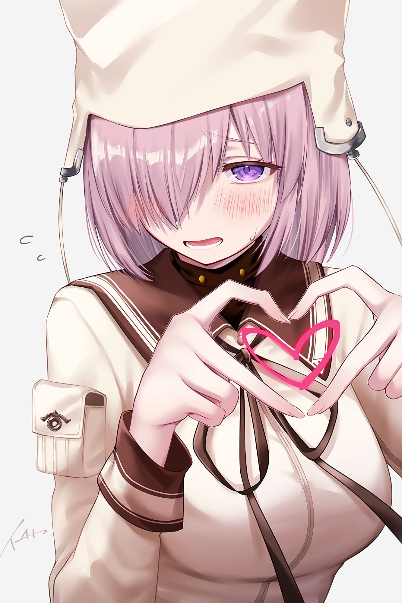 『咦，前辈…！是这样吗…？』插画图片壁纸