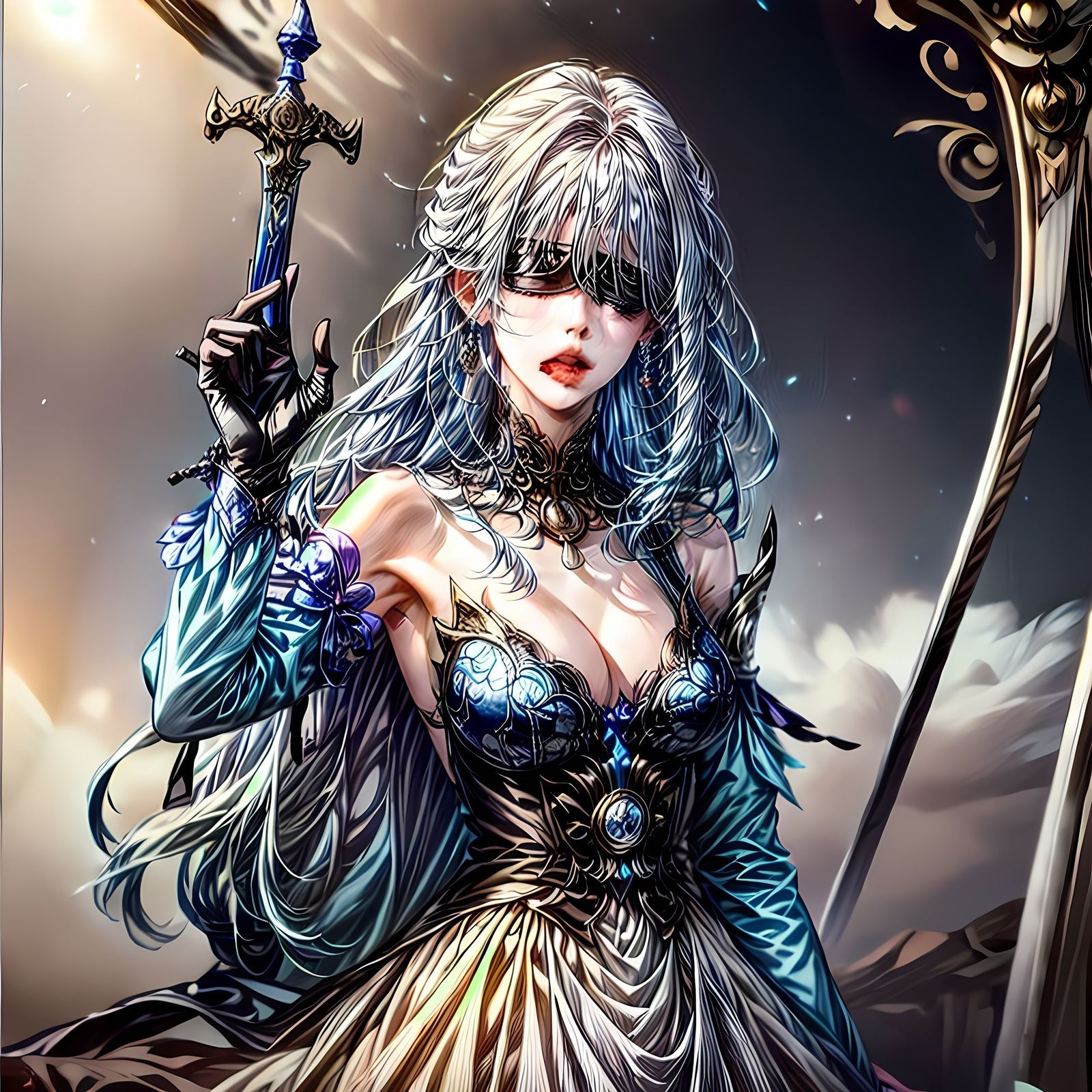 镜子-唯美动漫风女仆