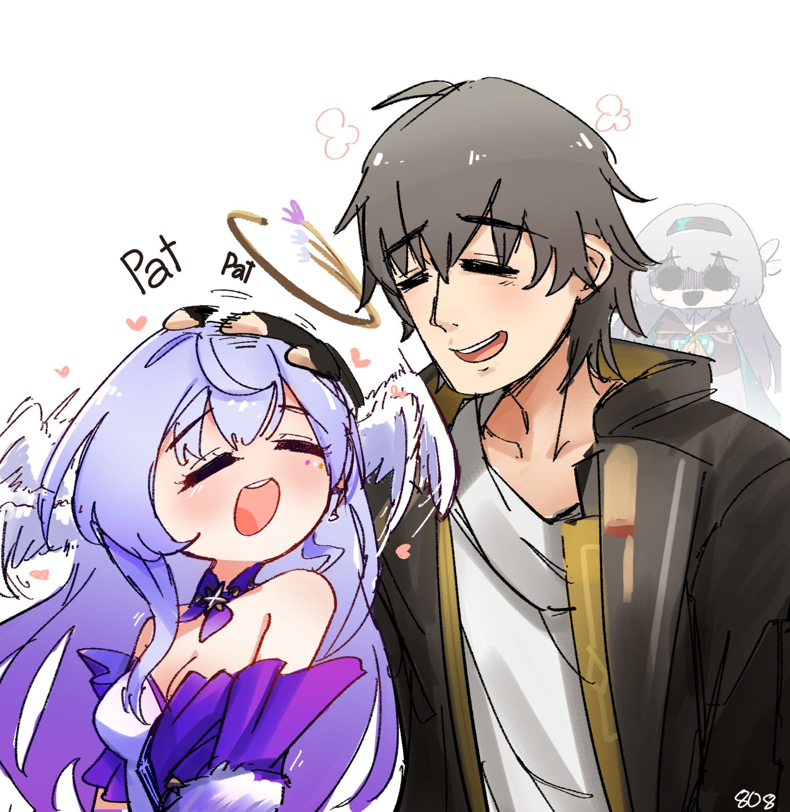 Cute Birb插画图片壁纸
