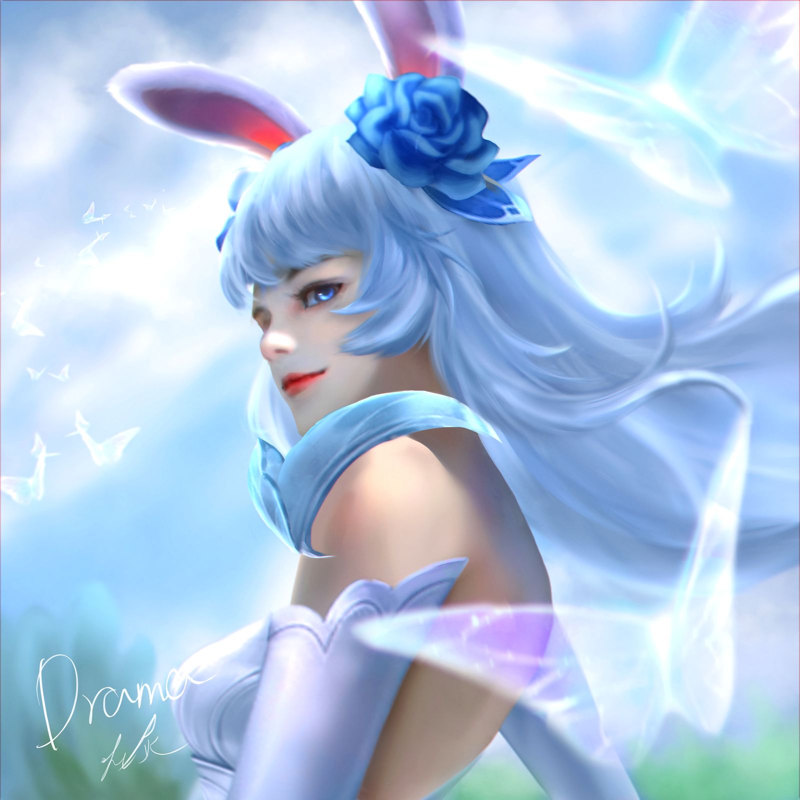 公孙离-花间舞插画图片壁纸