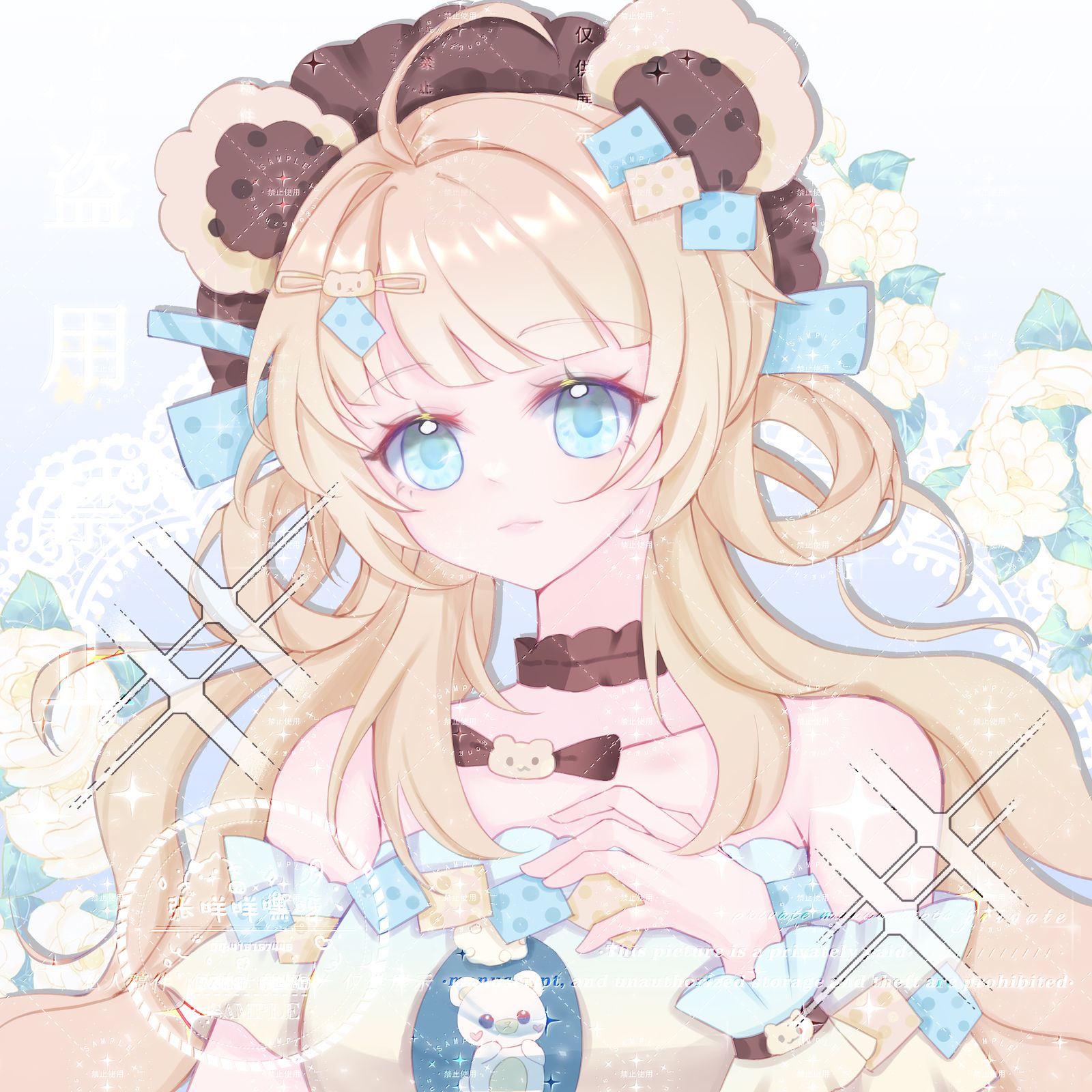 巧克力饼干 (ᐥᐜᐥ)♡︎ᐝ插画图片壁纸