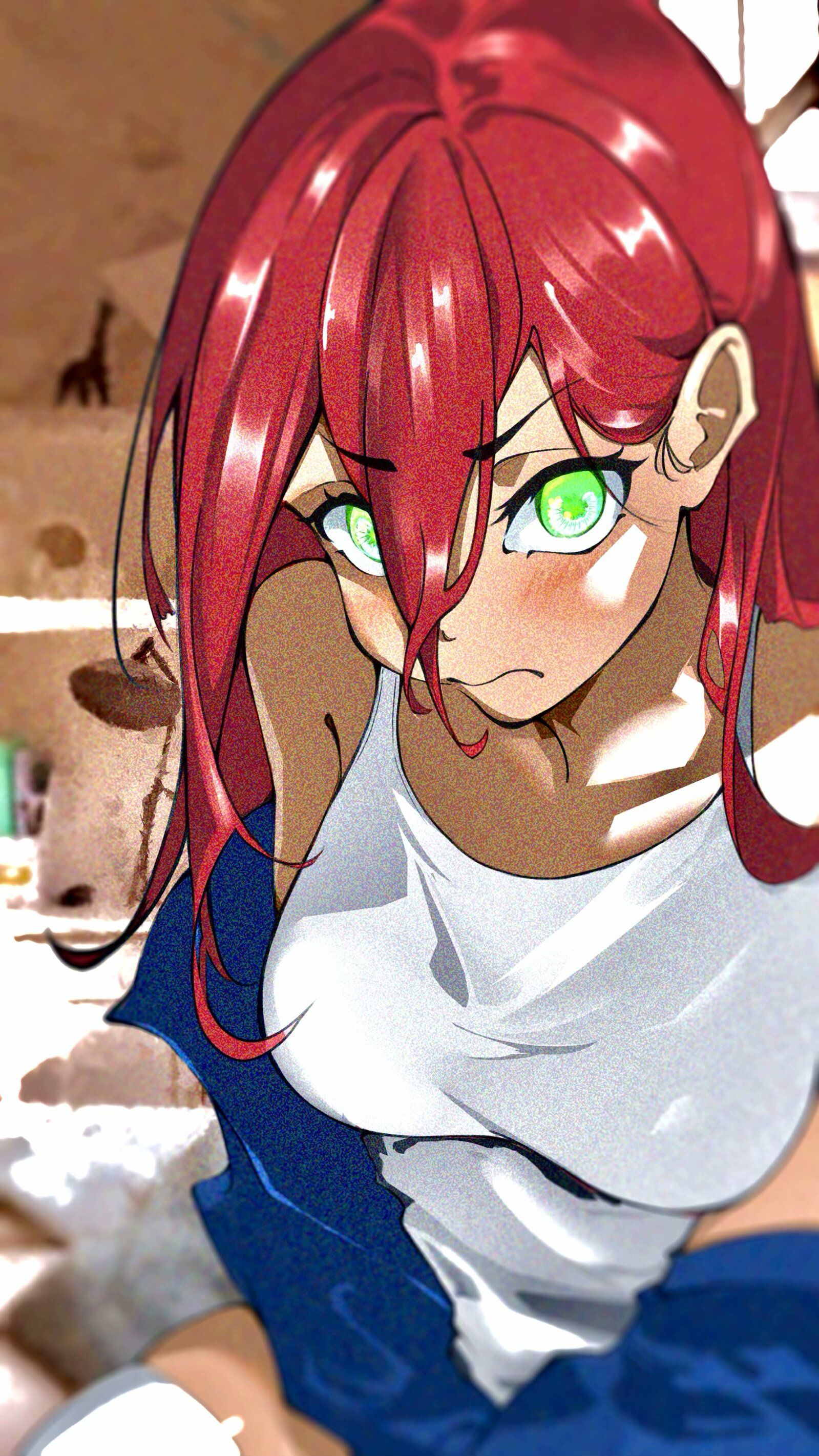 嗯…-红发少女背心