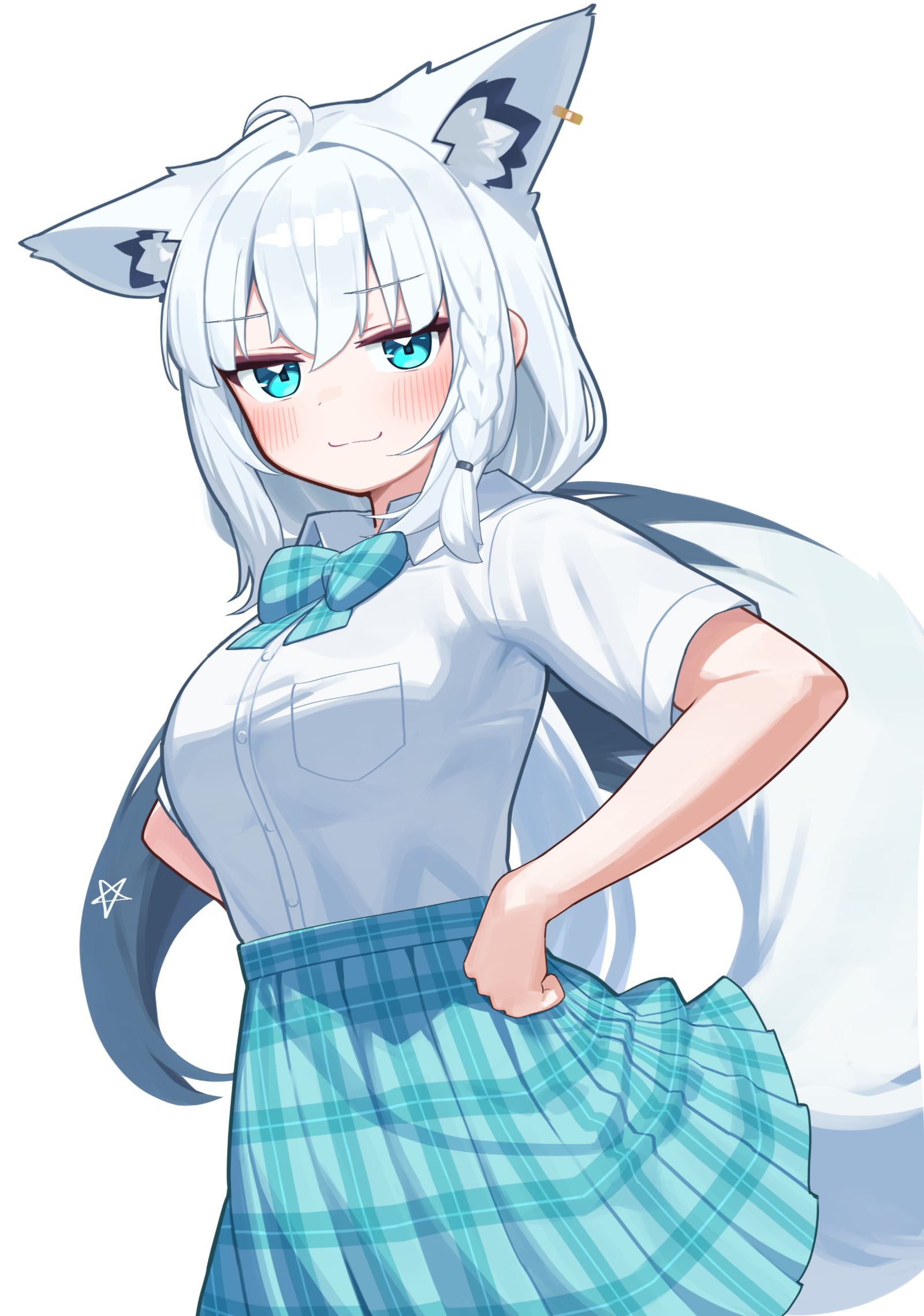 制服小胖子插画图片壁纸