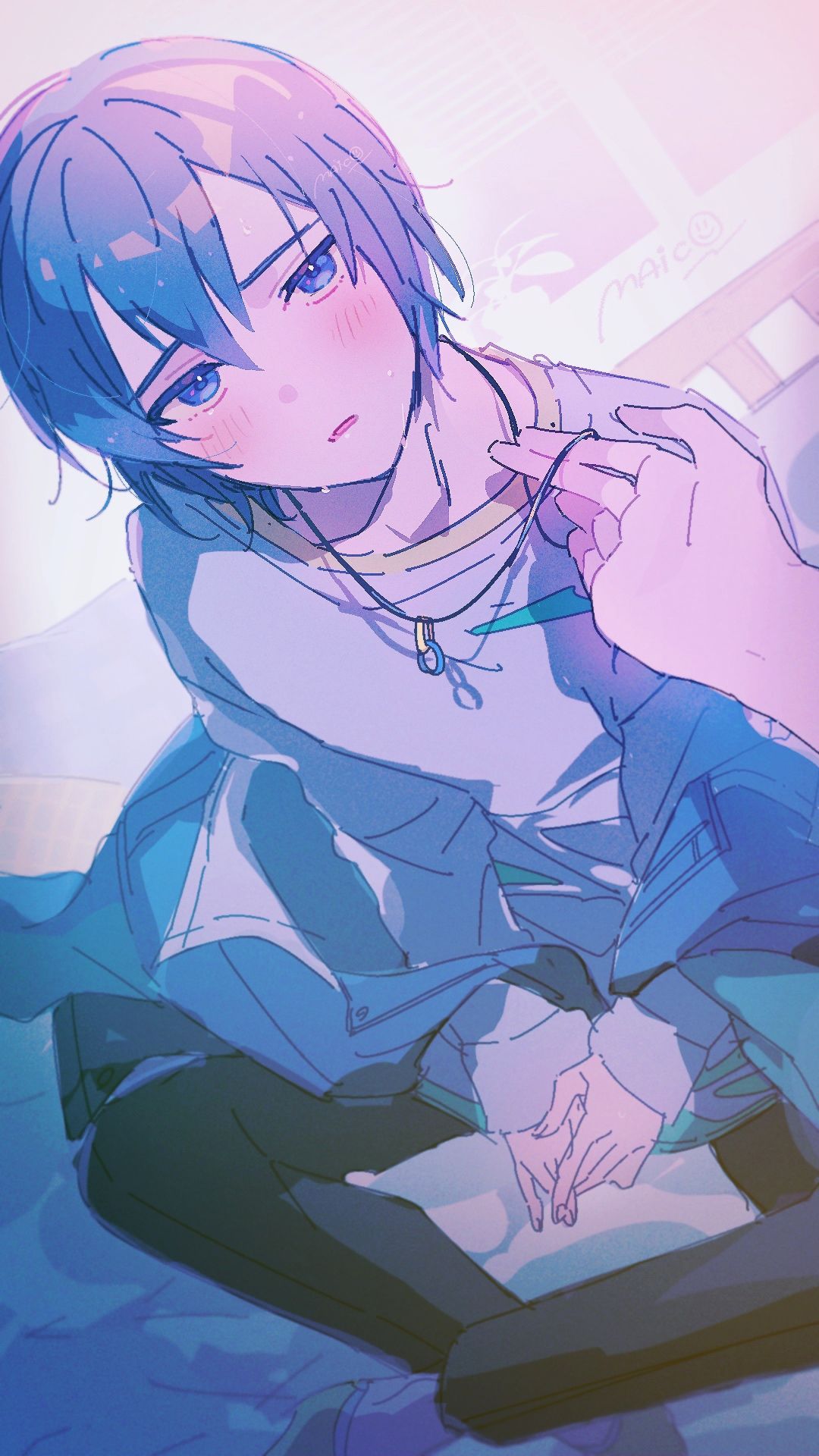 街头世界的KAITO插画图片壁纸