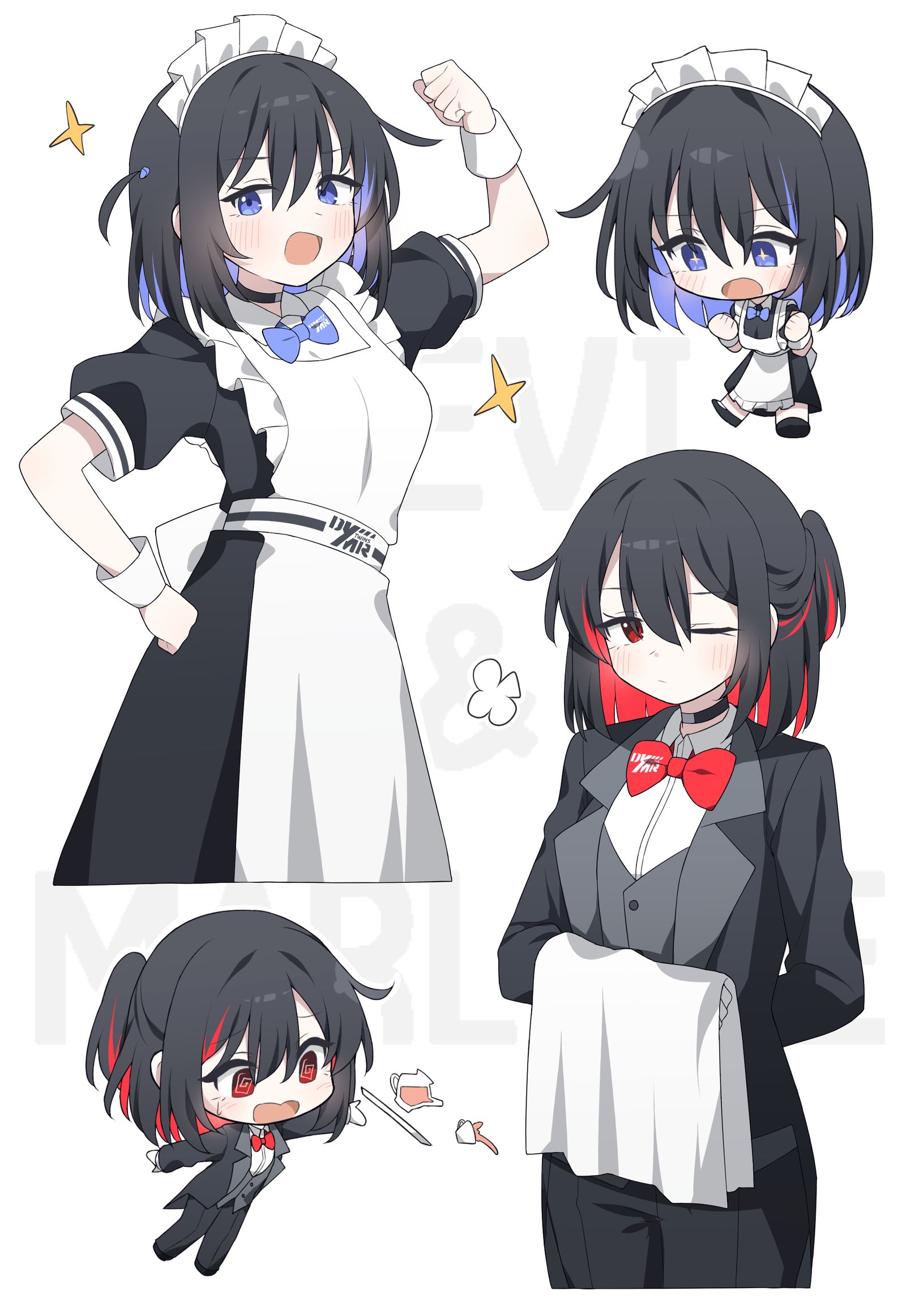 女仆黛比&管家玛伦插画图片壁纸
