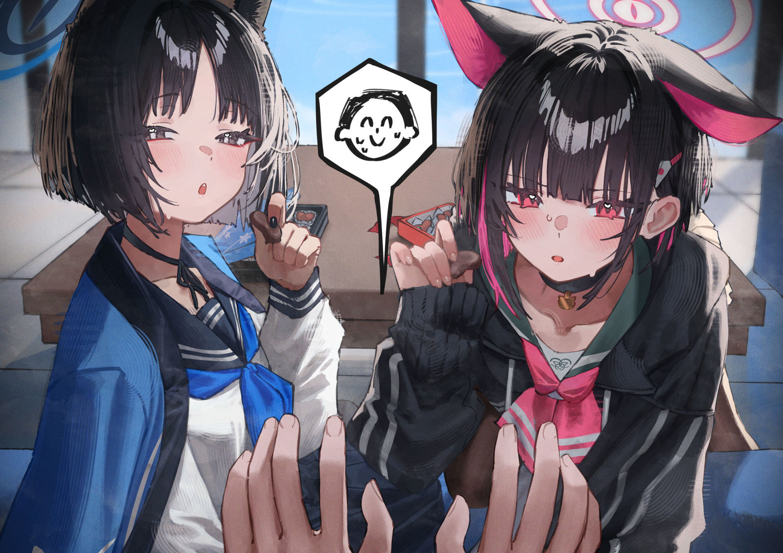 Cats插画图片壁纸