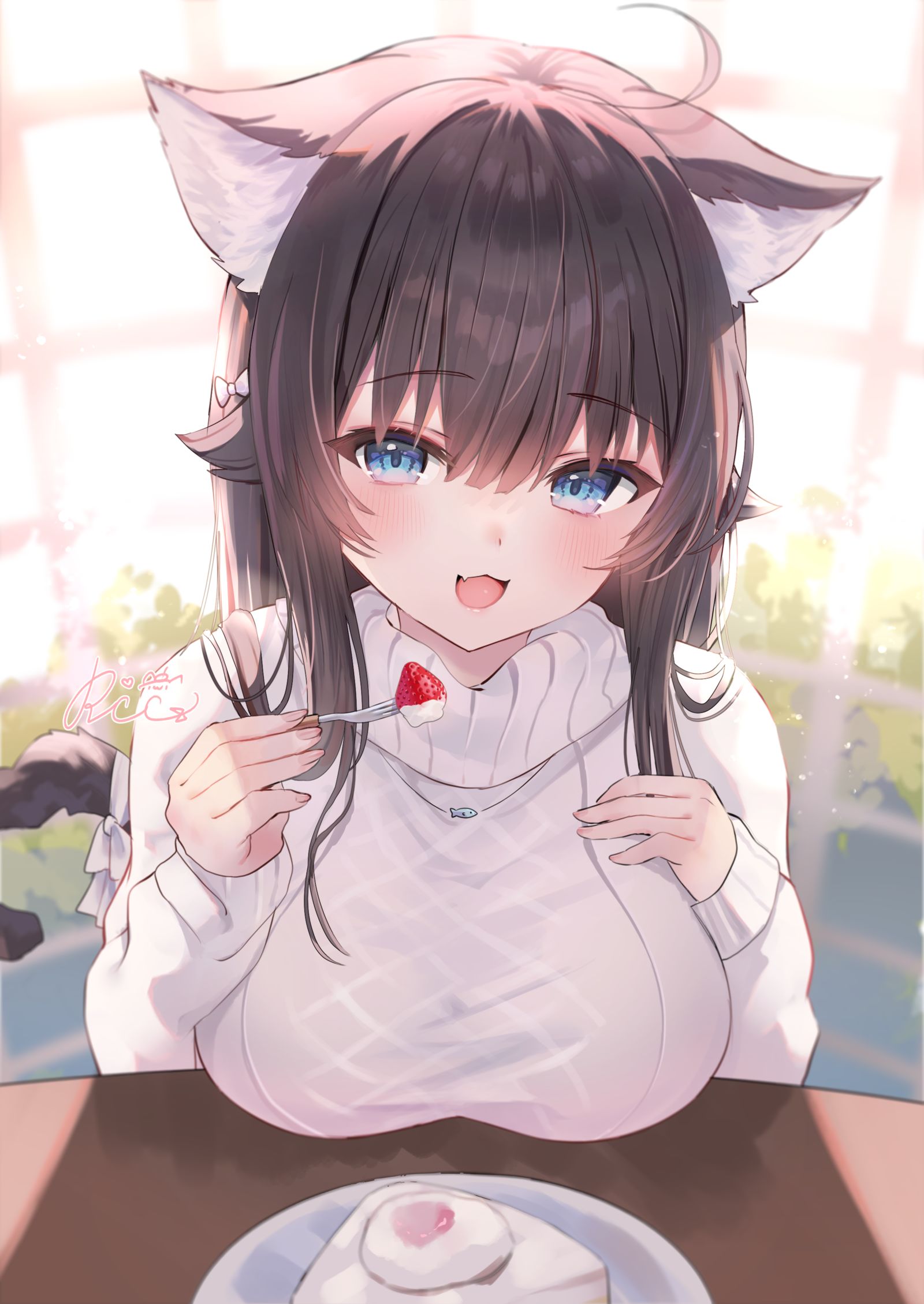 “喜欢的东西是第一次吃的类型。”插画图片壁纸