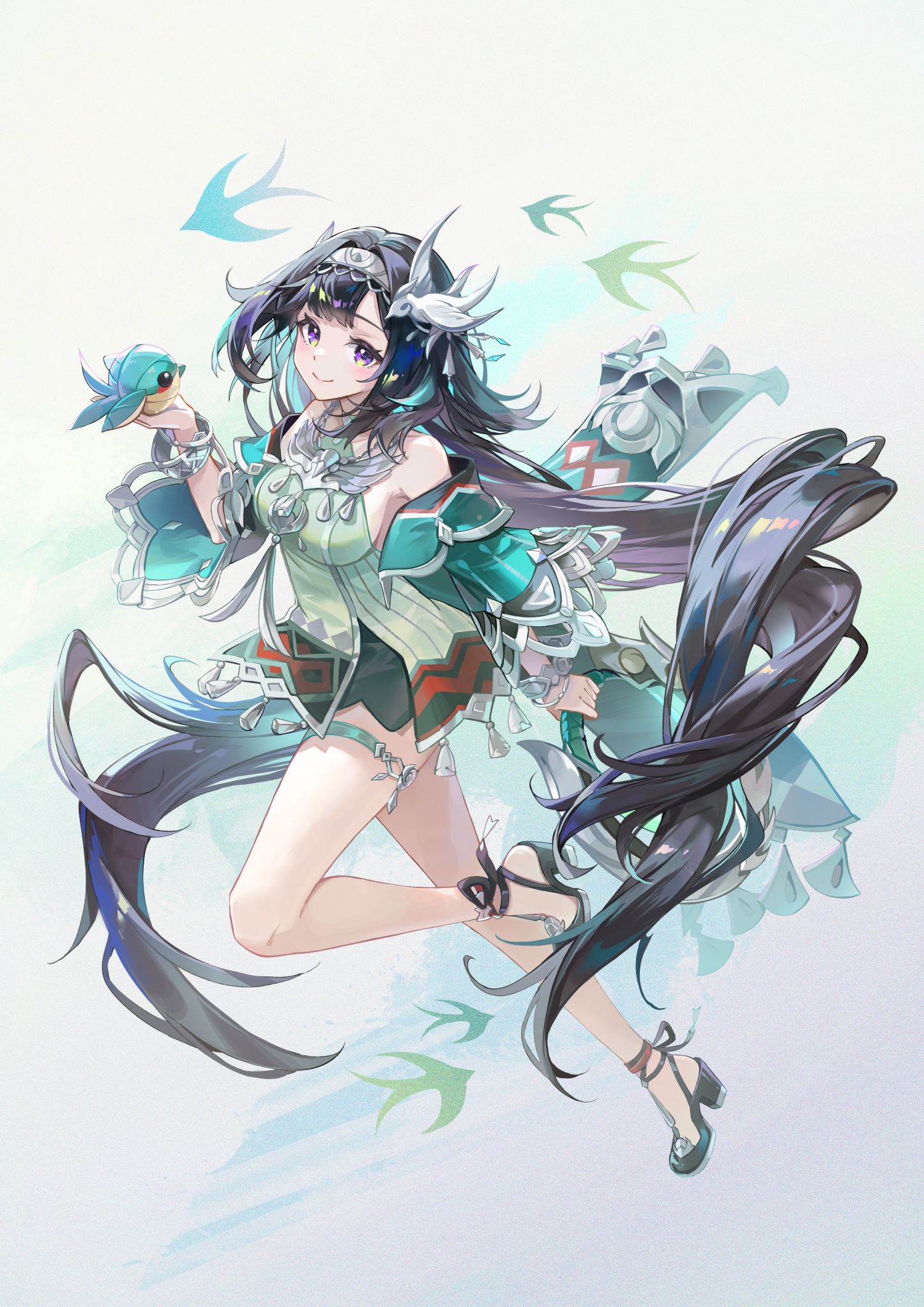 藍硯插画图片壁纸