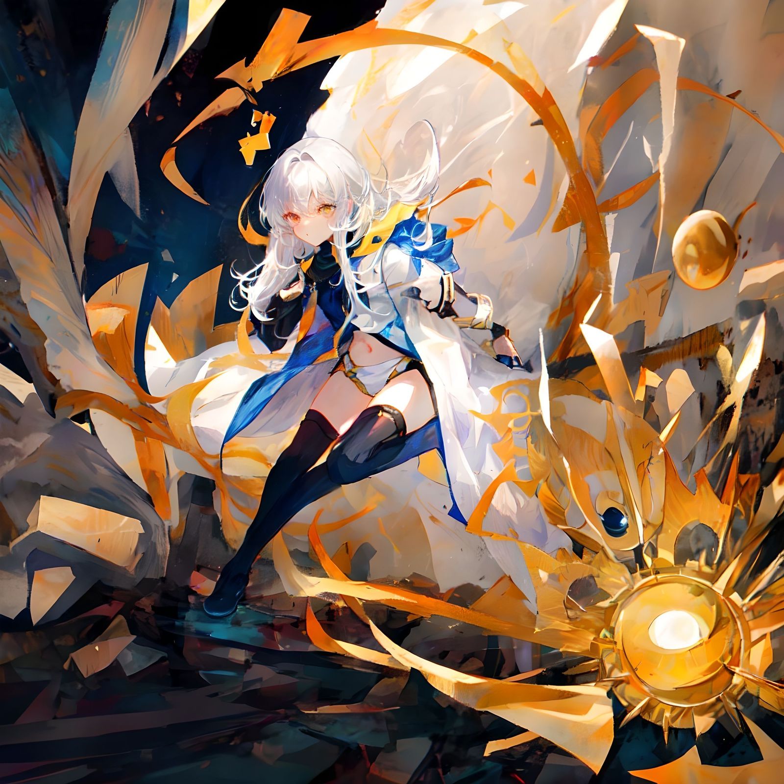 冲刺！帅-多彩厚涂金发