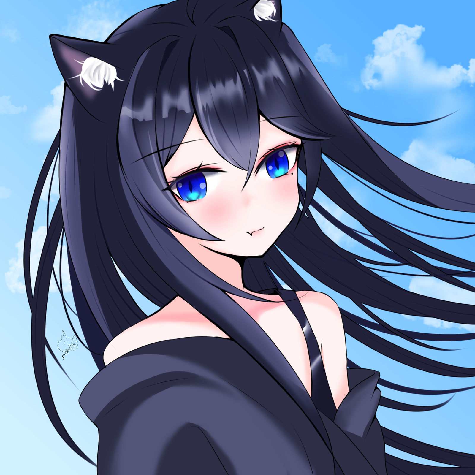 小小夜插画图片壁纸