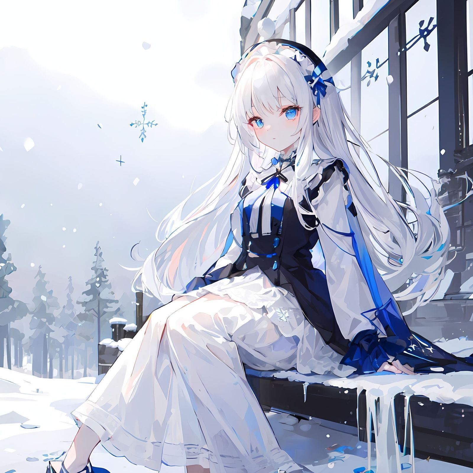 雪霁插画图片壁纸