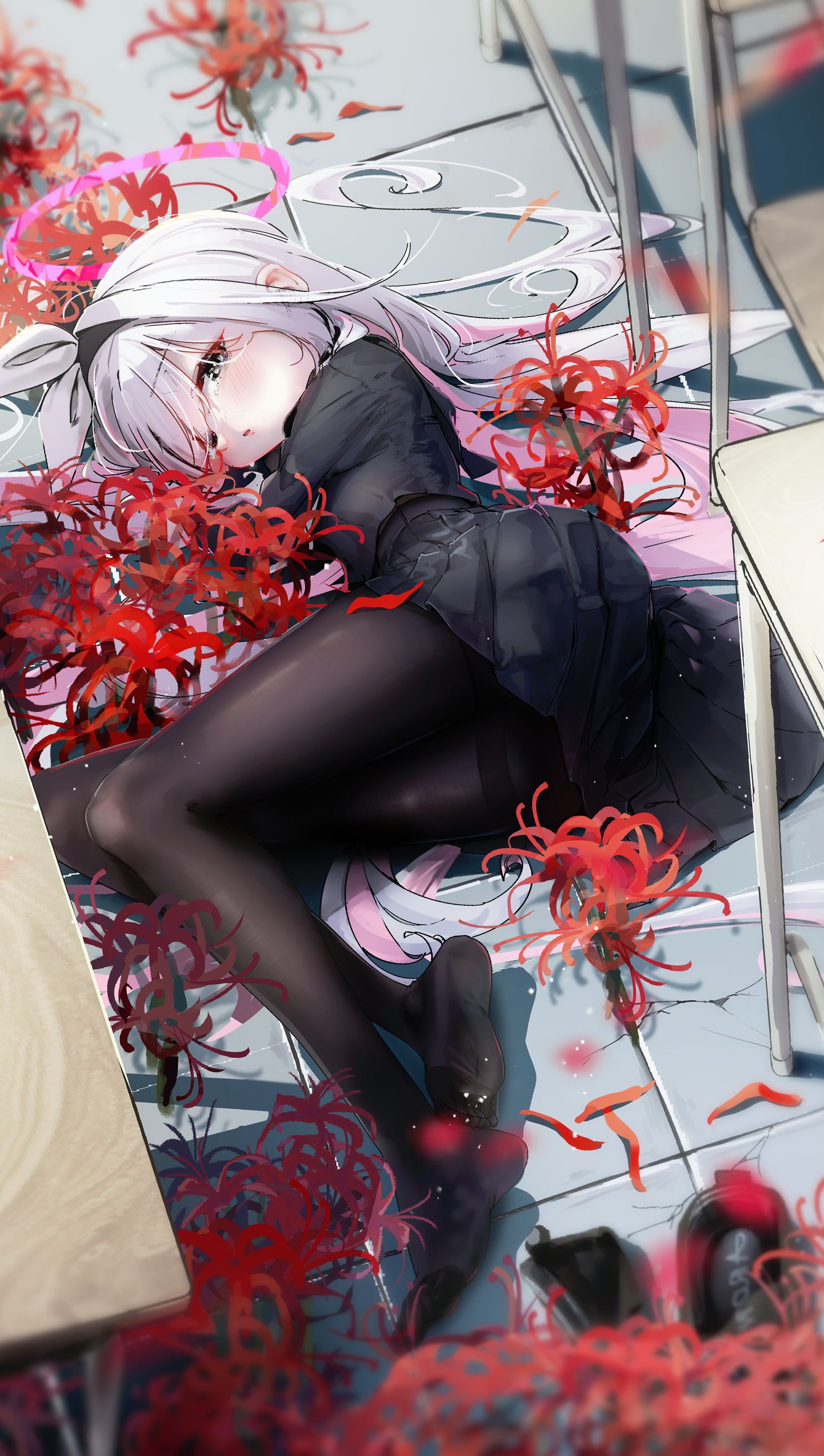 普拉纳和彼岸花插画图片壁纸