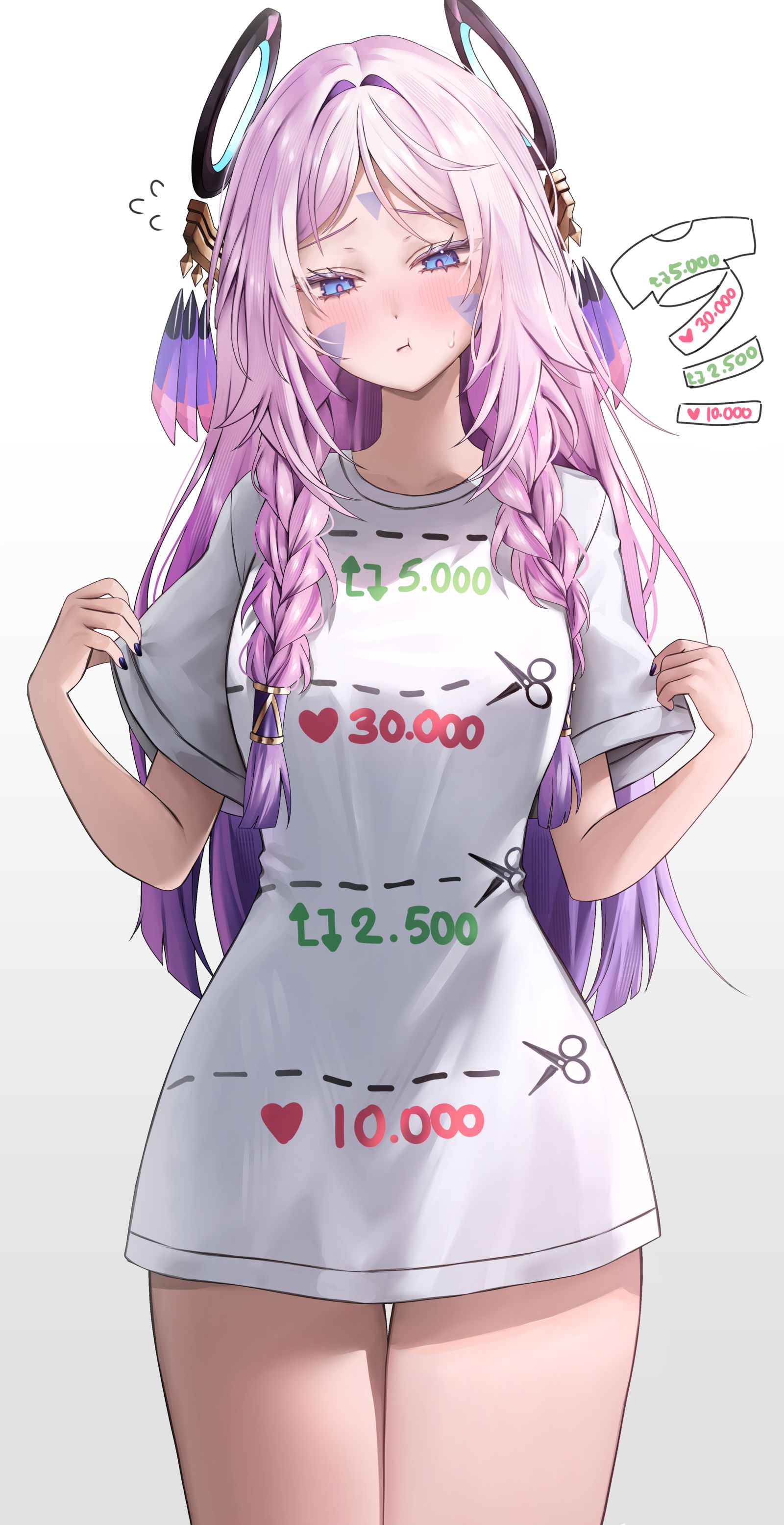 citlali cutting shirt challenge插画图片壁纸