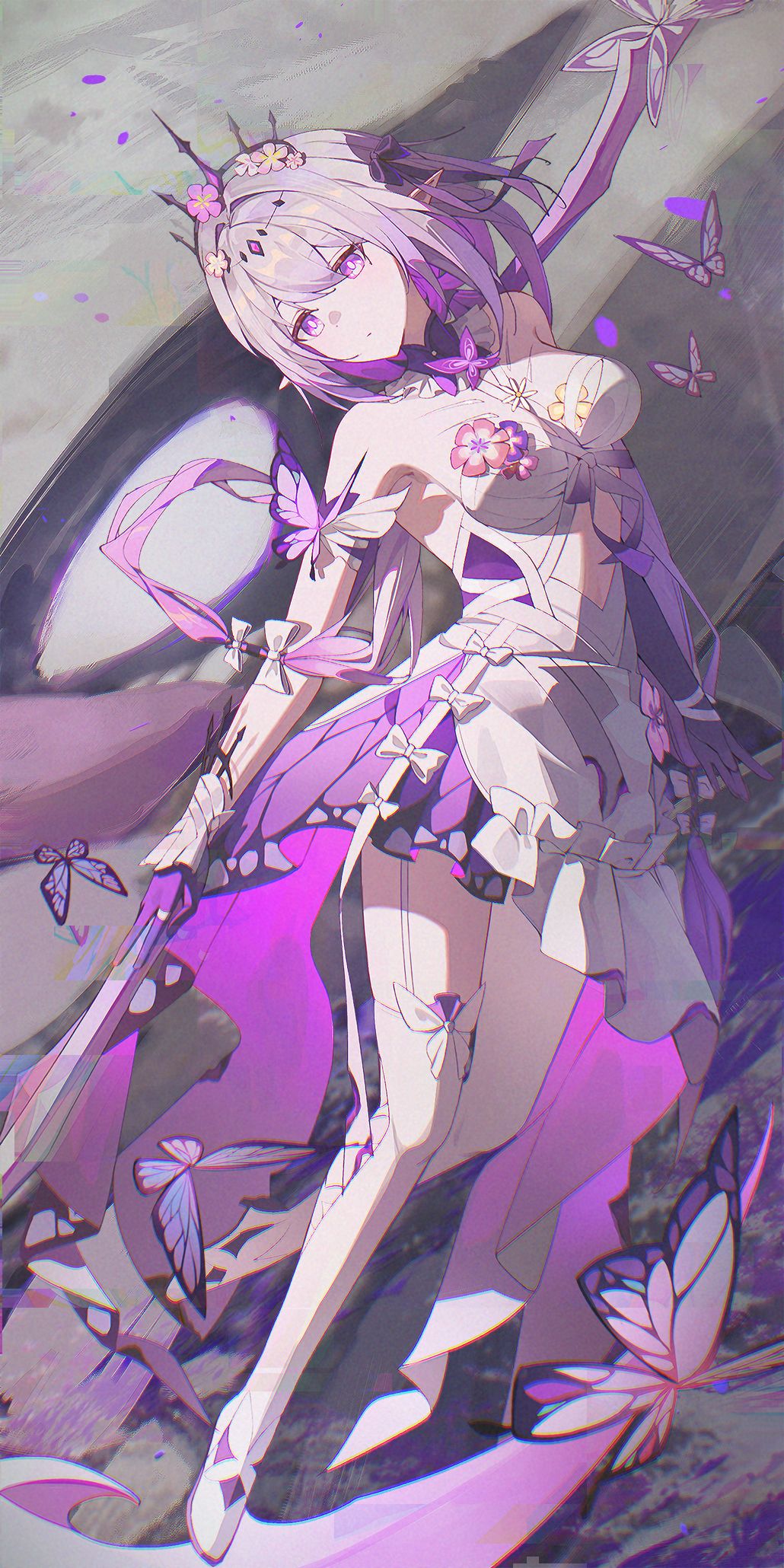 星穹铁道，遐蝶。插画图片壁纸