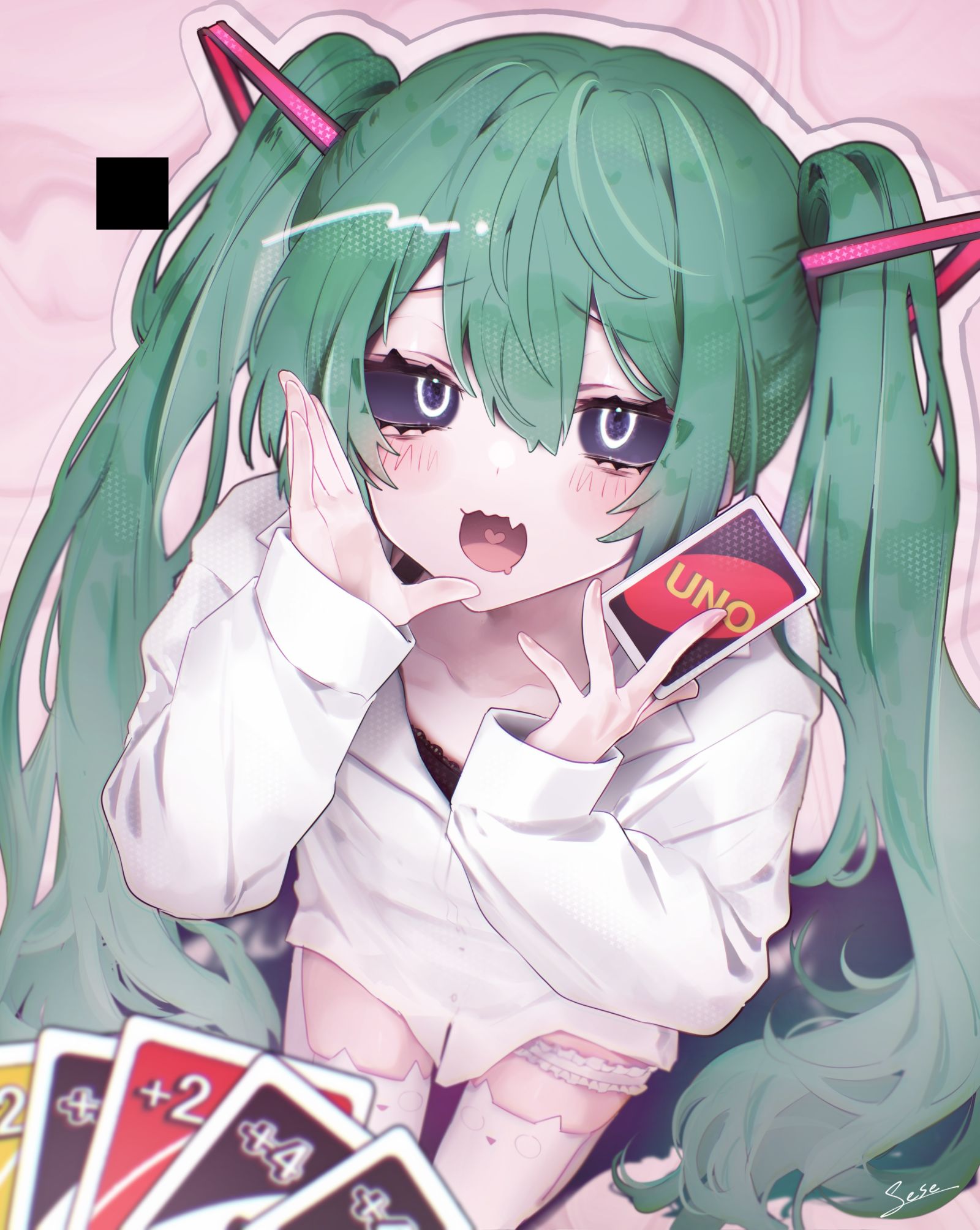 「nice try♡」插画图片壁纸