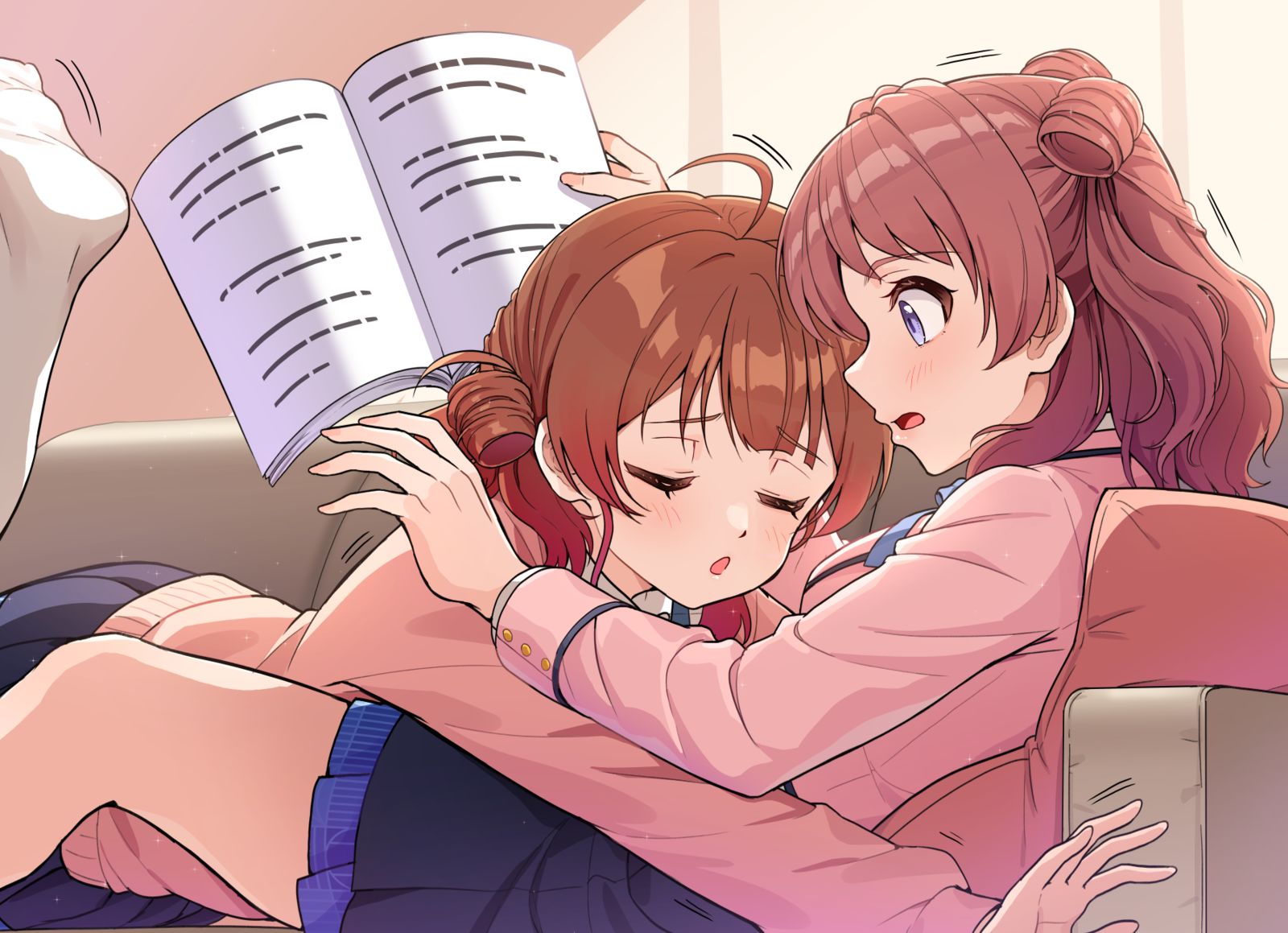姉妹插画图片壁纸