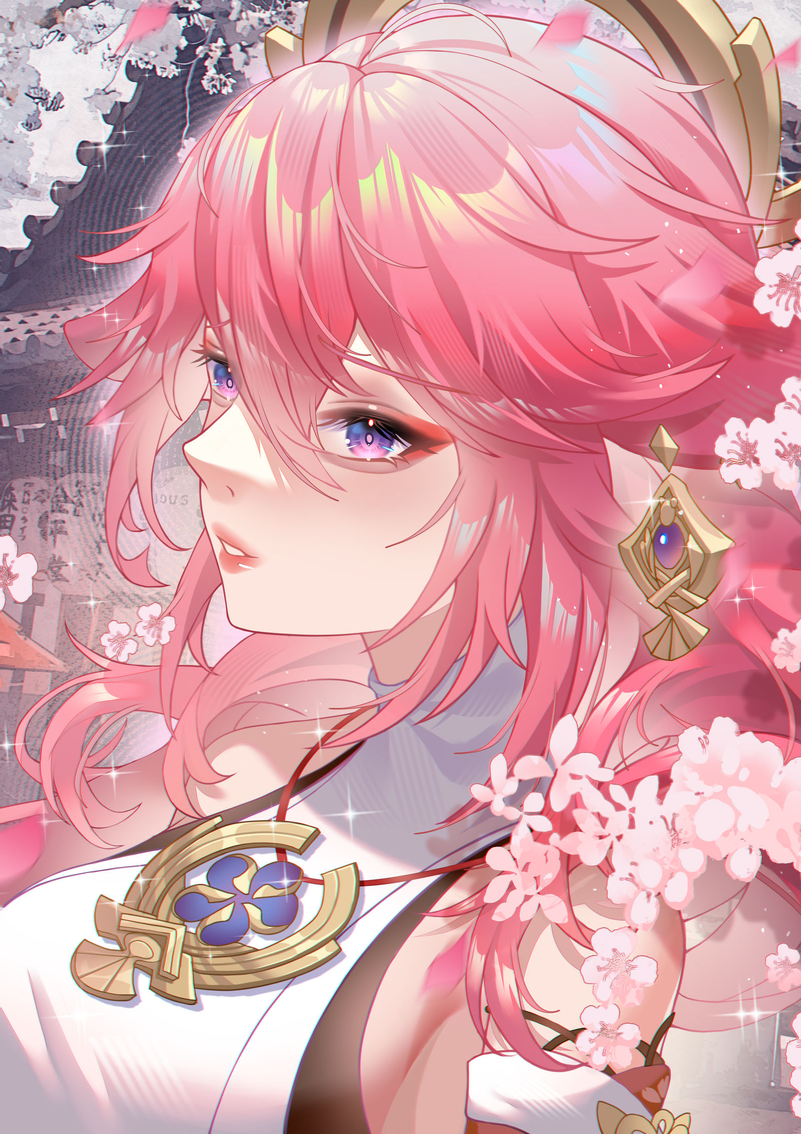 新画的神子插画图片壁纸