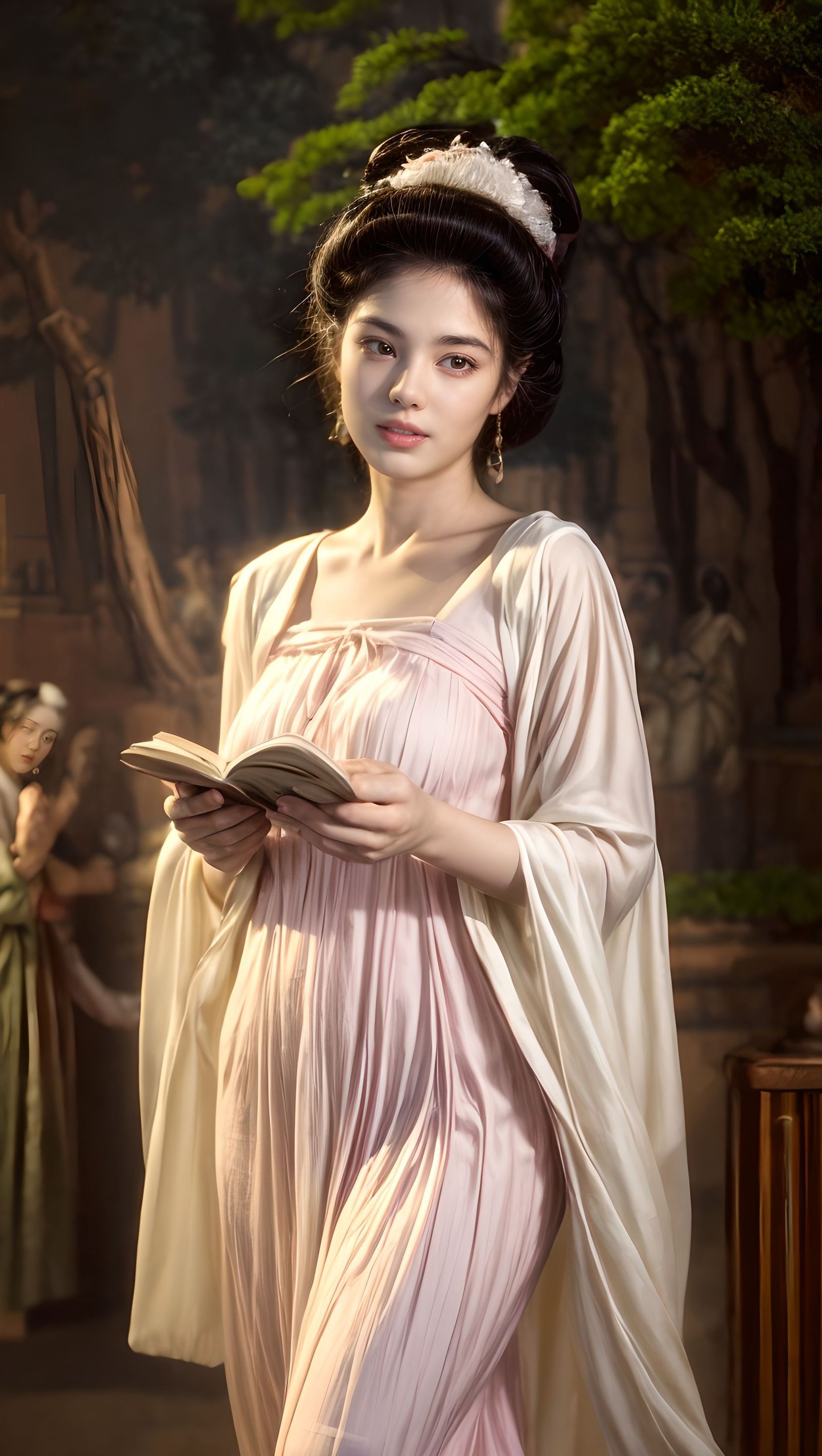 夜读插画图片壁纸