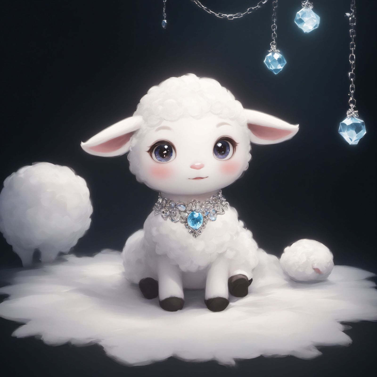 羊宝宝插画图片壁纸