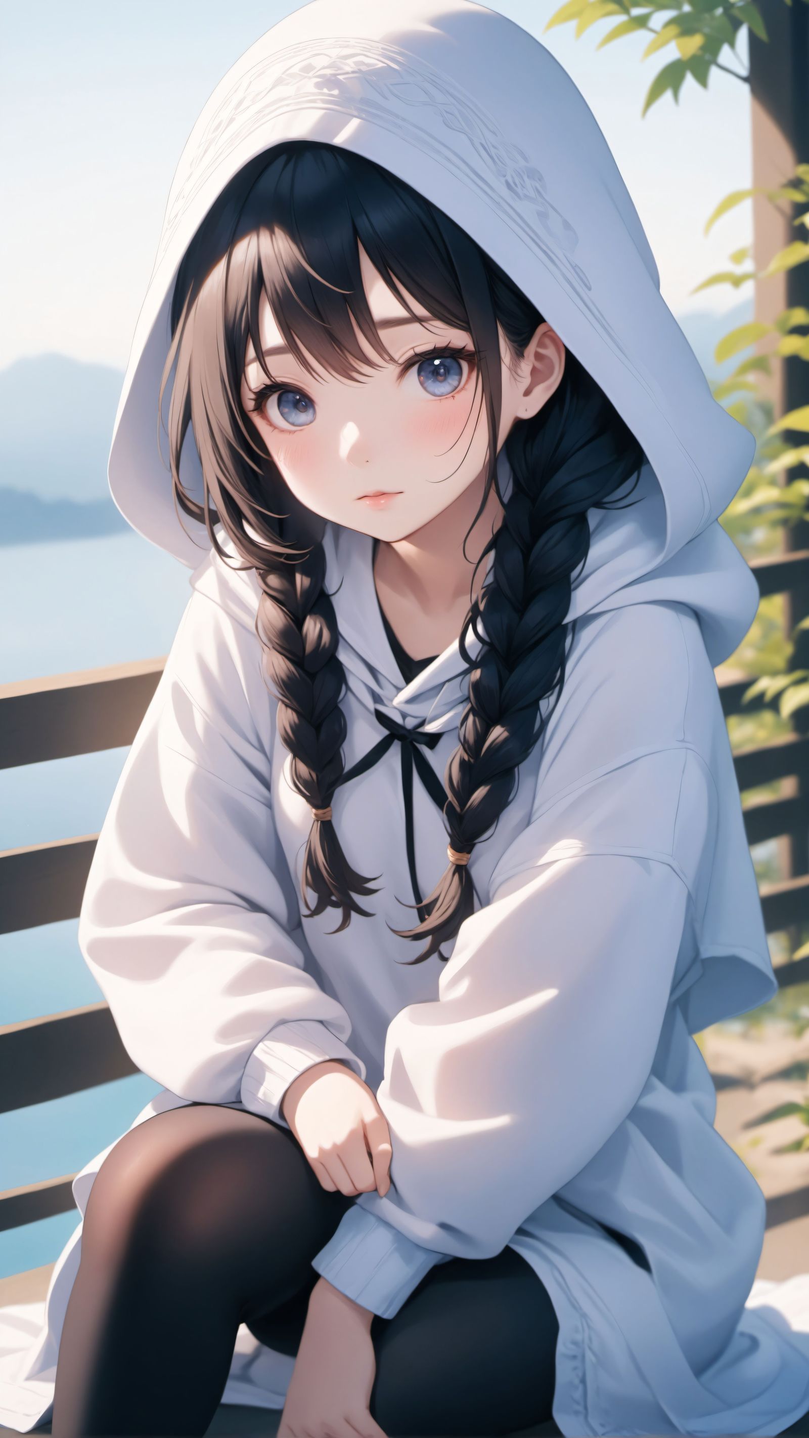 兜帽女孩-二次元大模型可爱卡通人物