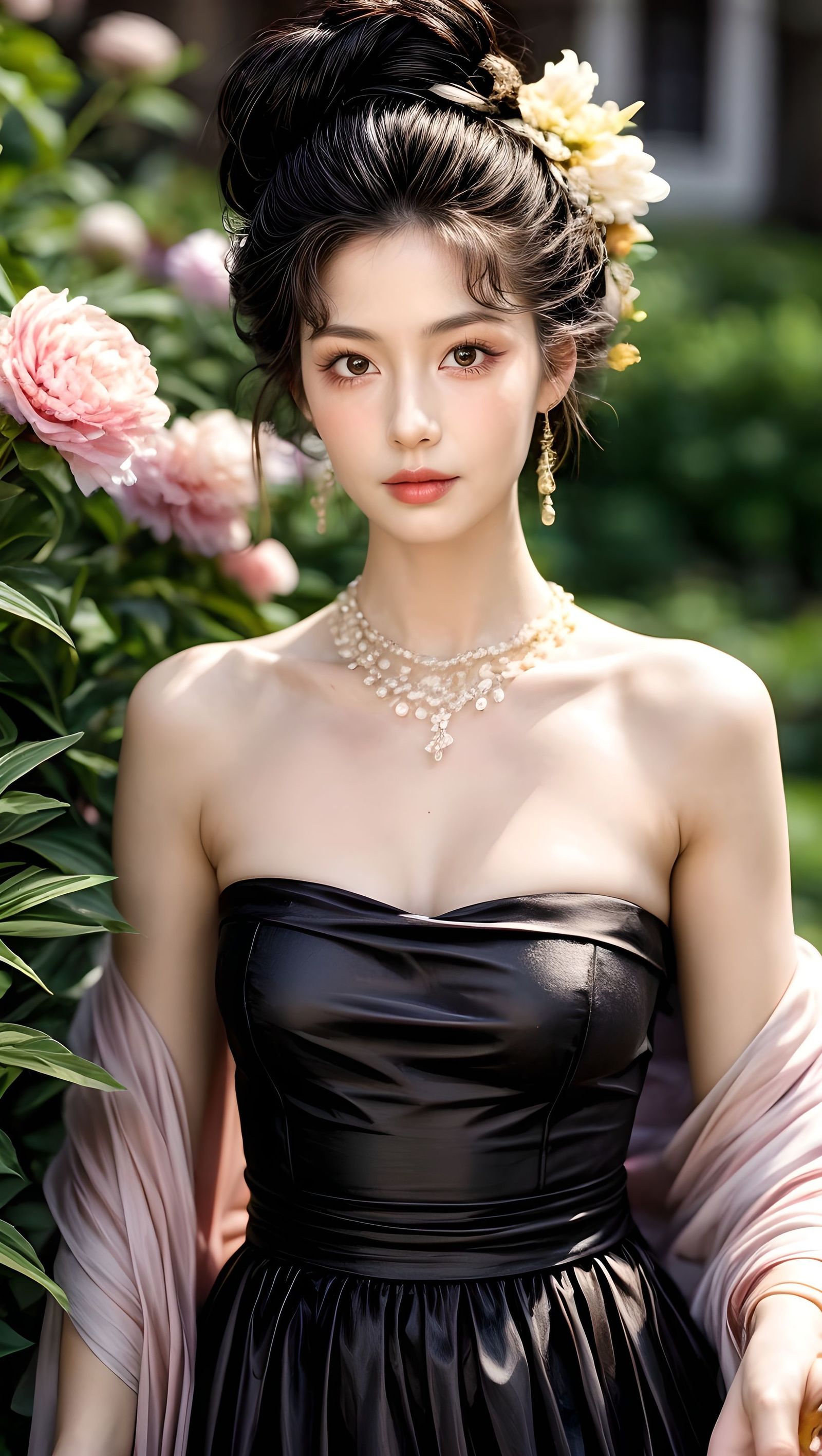 牡丹插画图片壁纸
