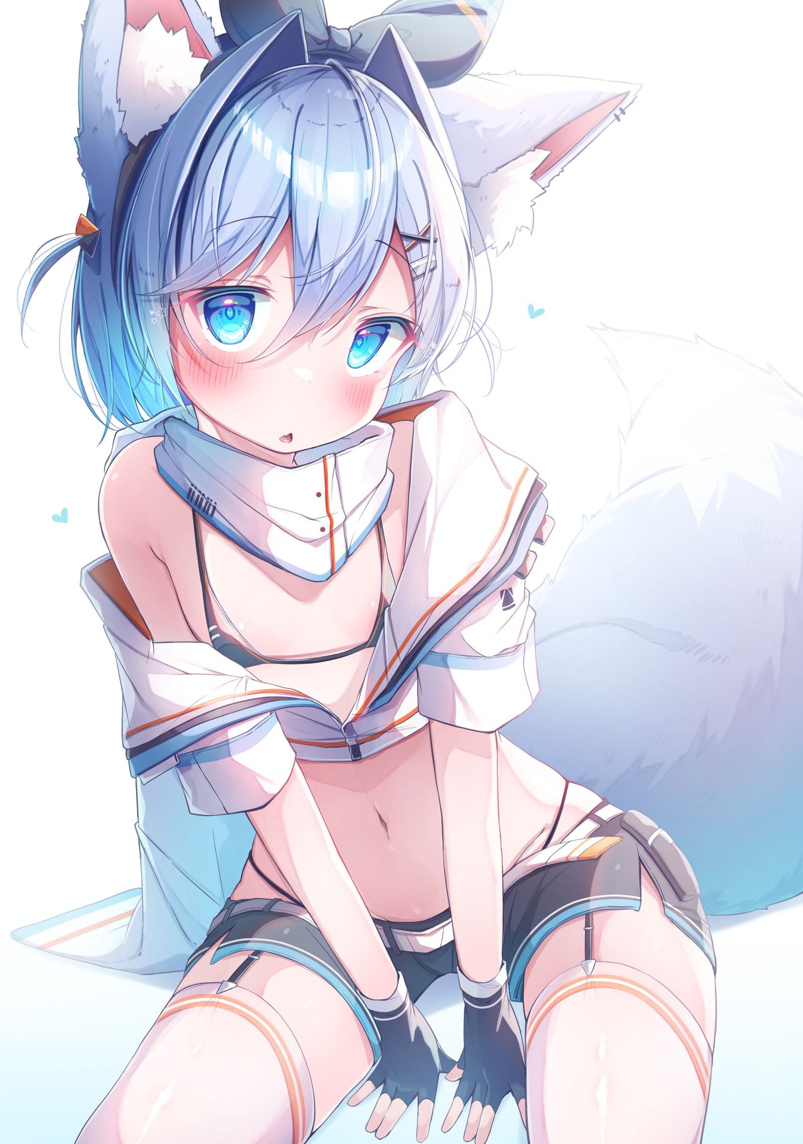 蓝布插画图片壁纸