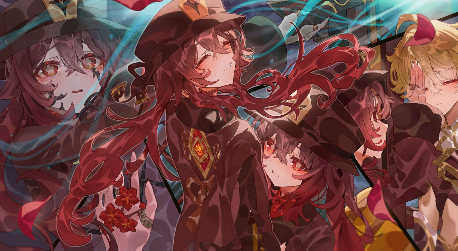 胡桃插画图片壁纸