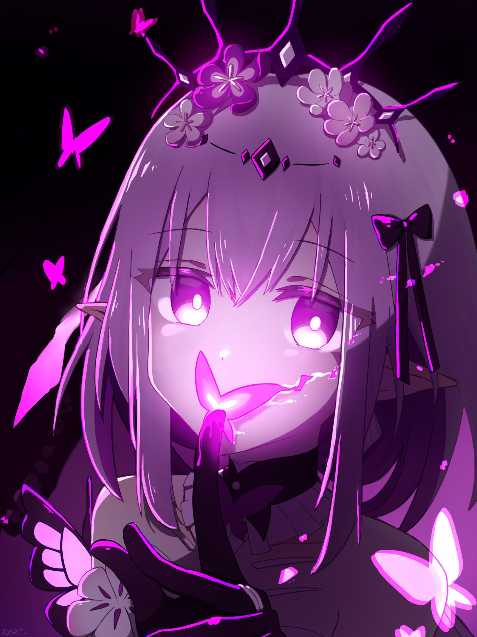 遐蝶插画图片壁纸