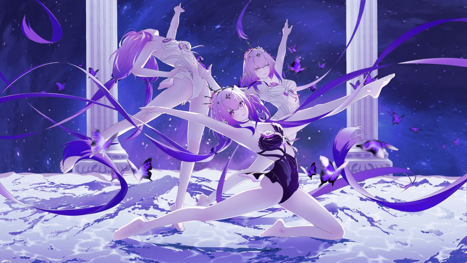 遐蝶插画图片壁纸