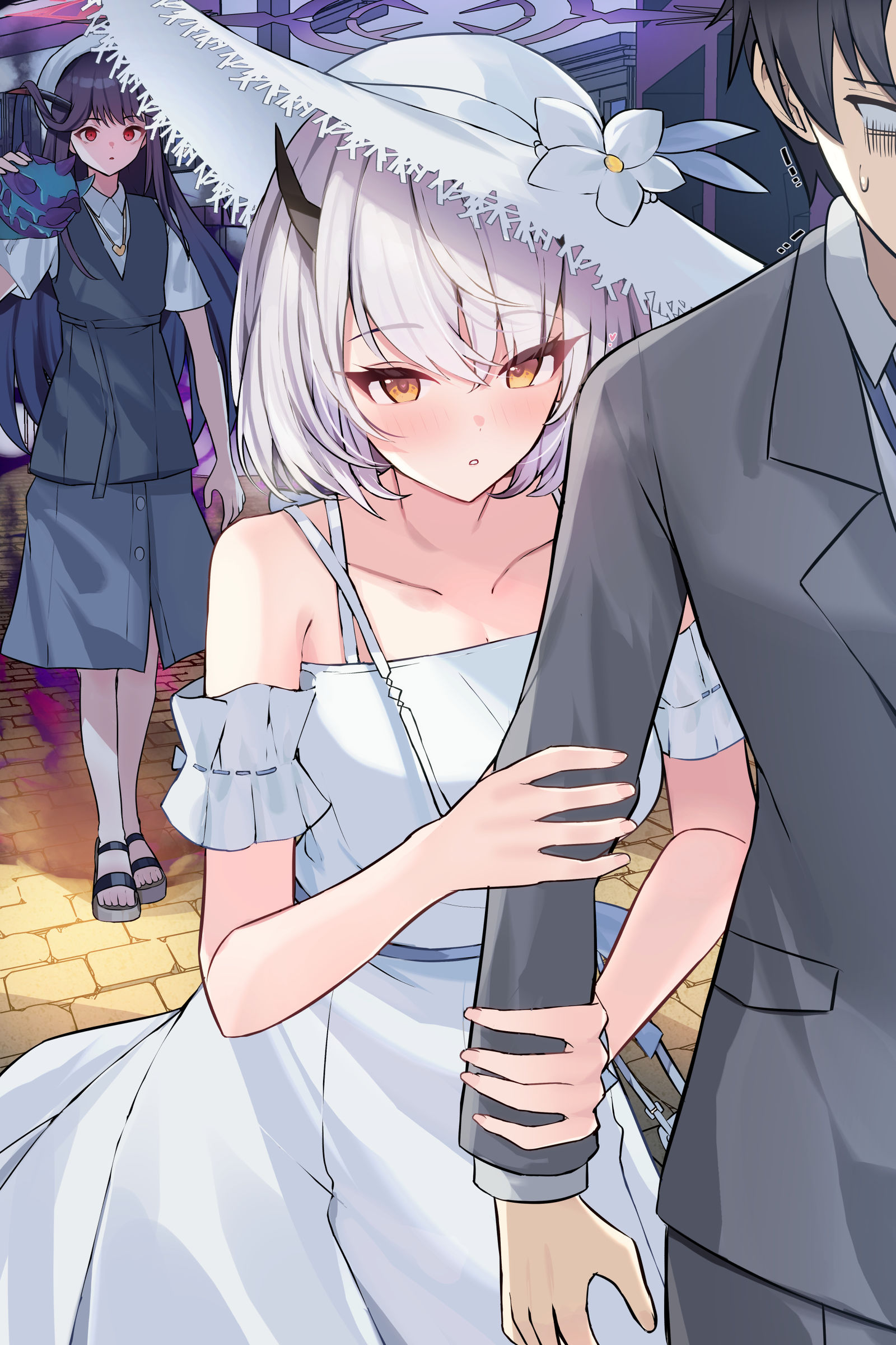 请和我一起救护到早上♡插画图片壁纸