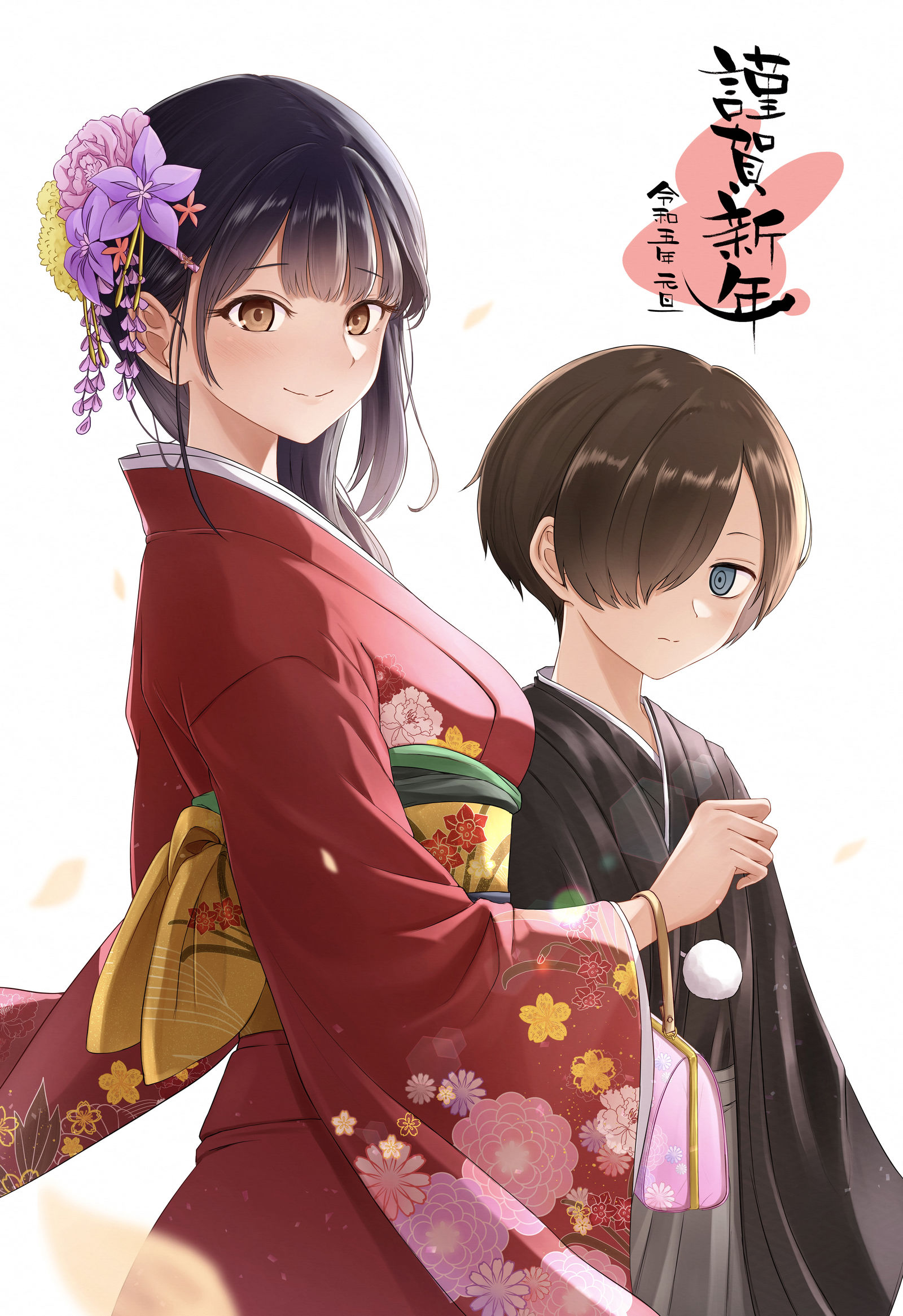 新年好-元旦节绘画着物