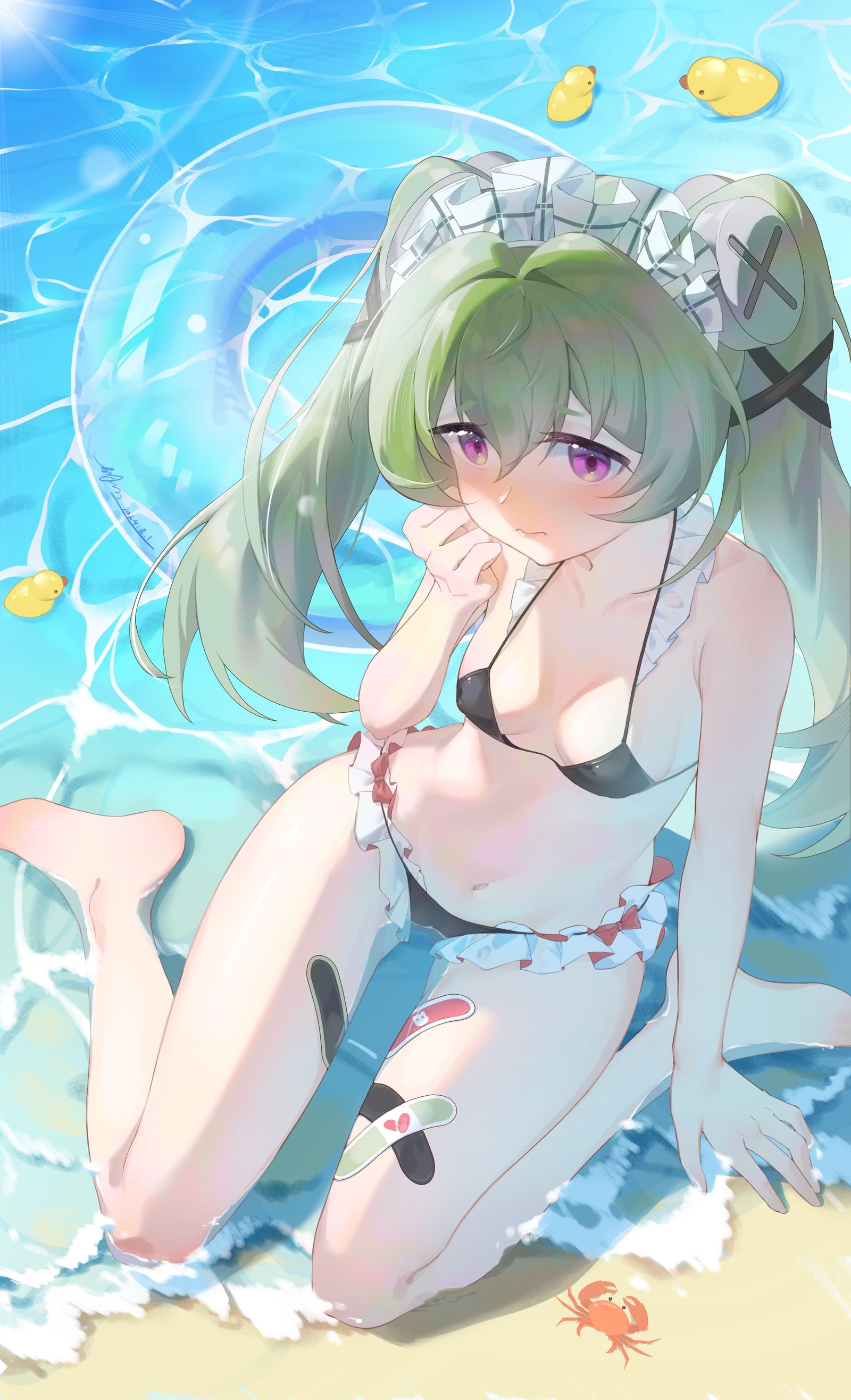 可琳的夏日约会插画图片壁纸