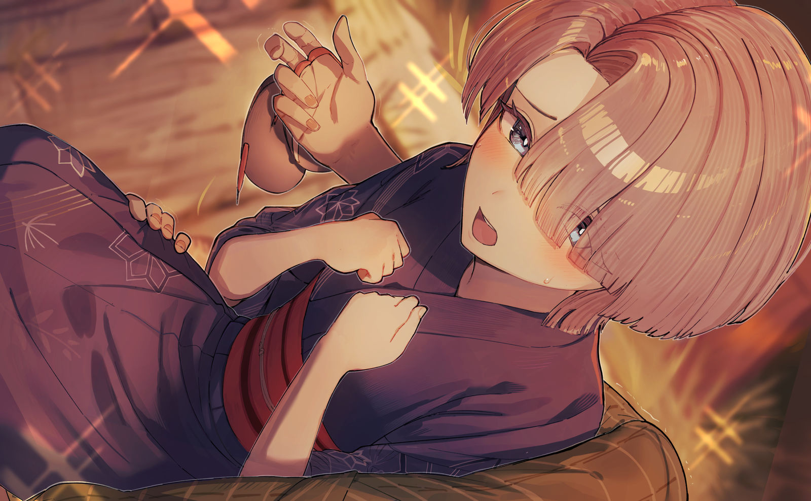 “哦，不重吗？”插画图片壁纸