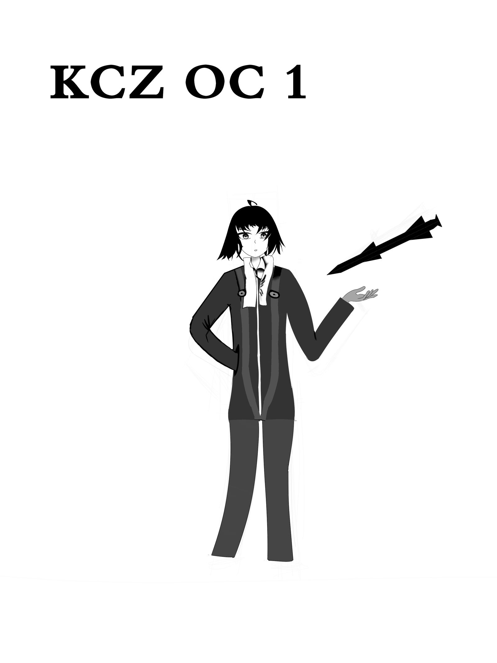 画了个小oc（不想画鞋了）插画图片壁纸
