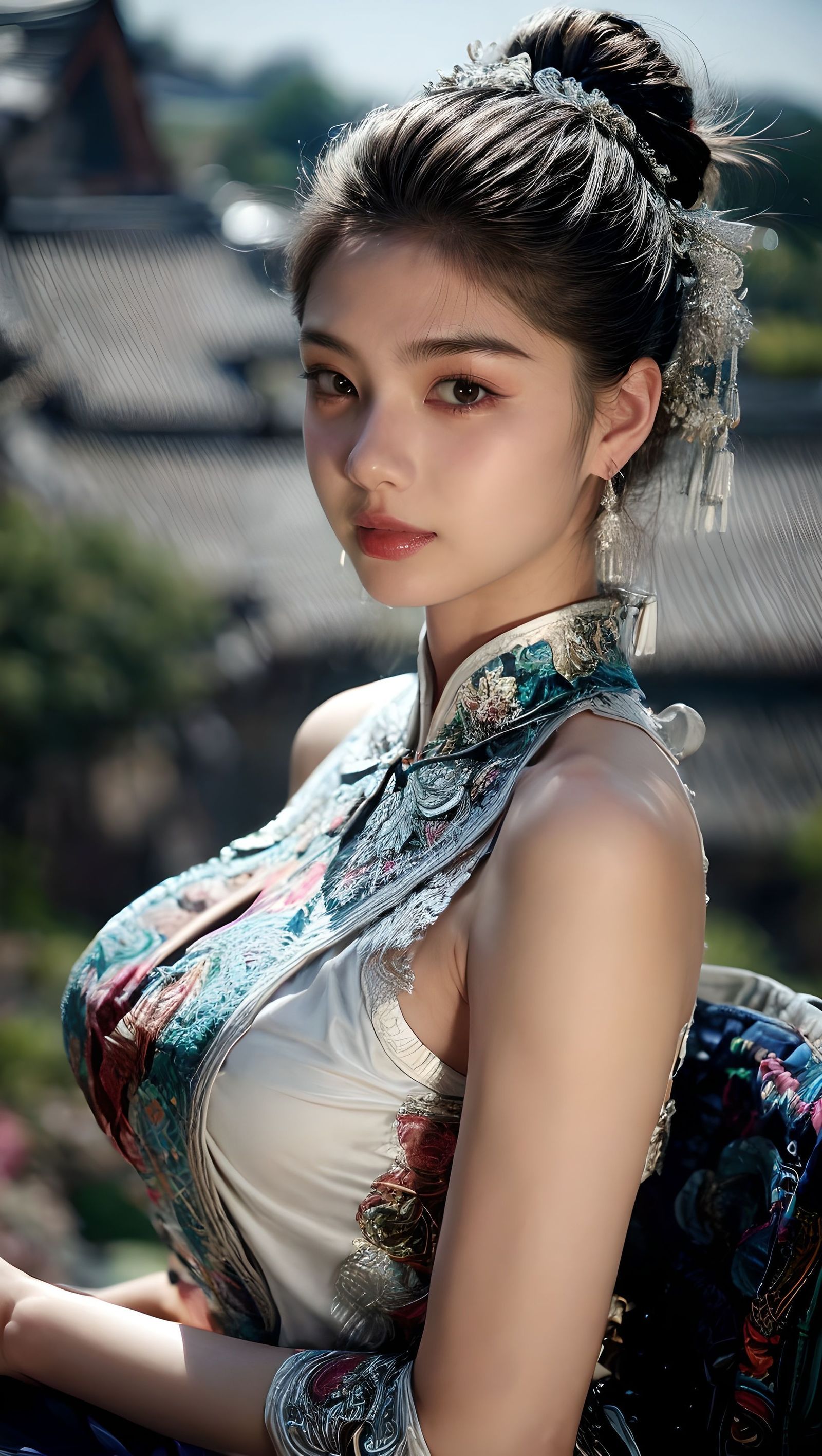 村寨插画图片壁纸
