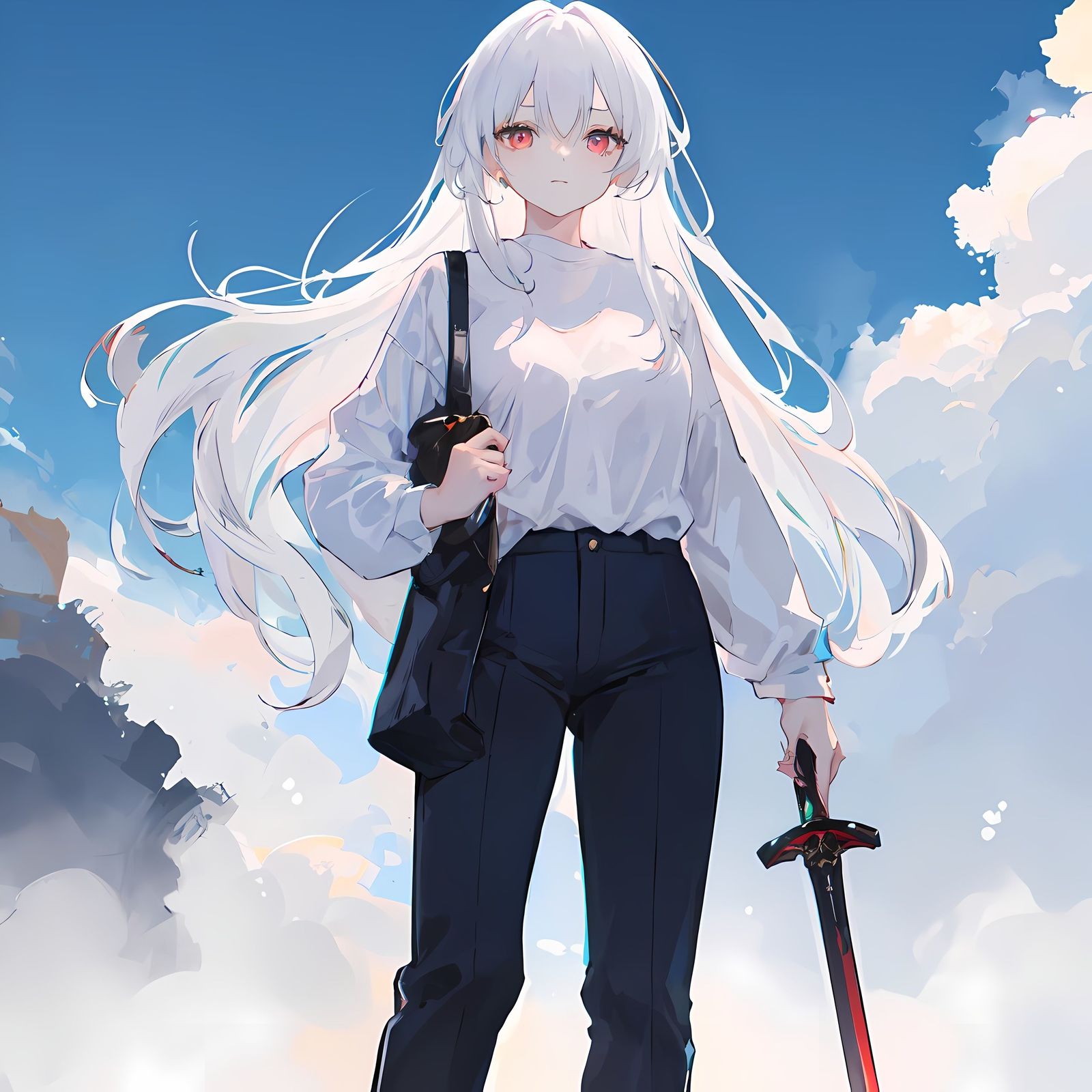 天空插画图片壁纸