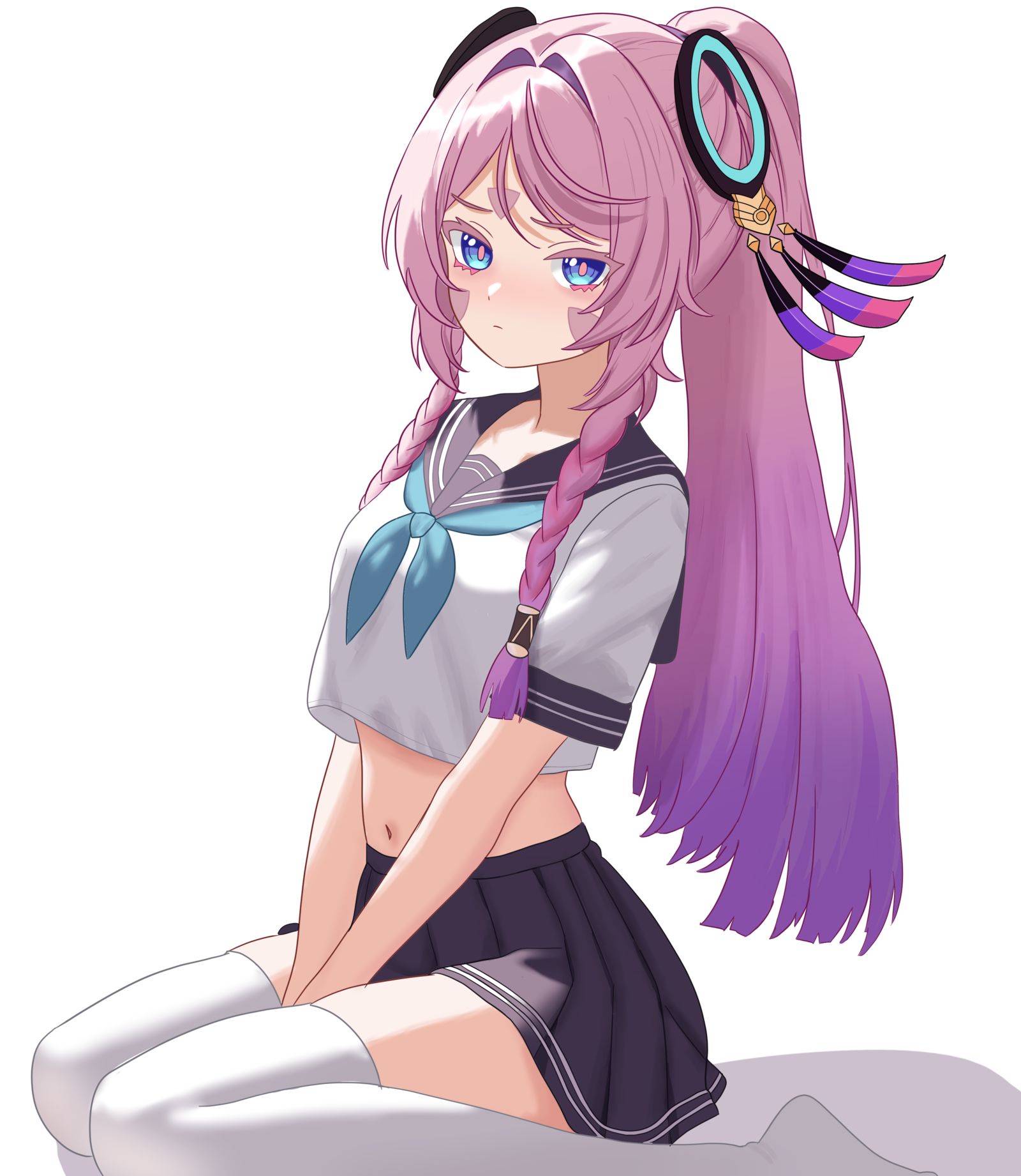 Citlali school girl插画图片壁纸