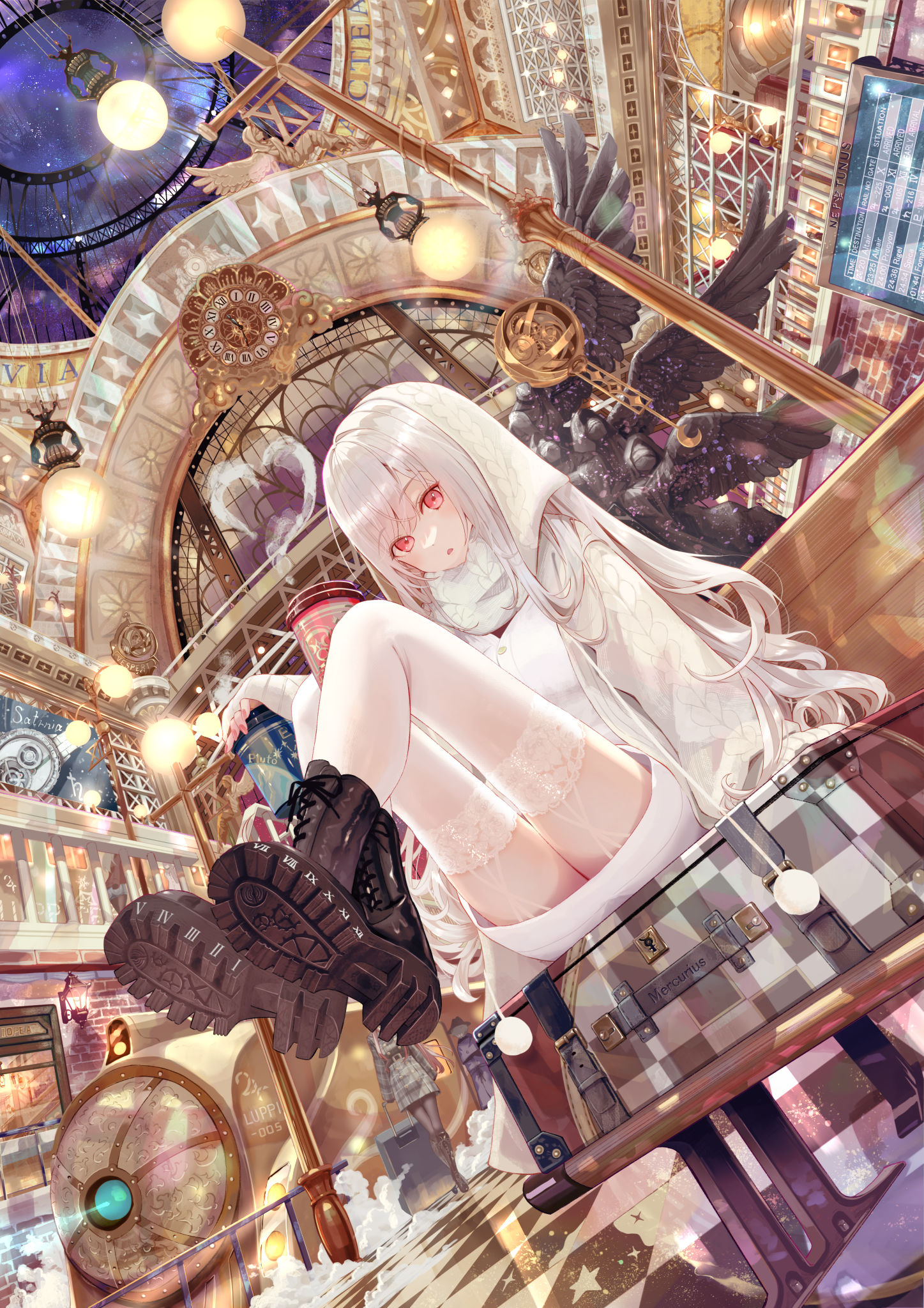 Starry night插画图片壁纸