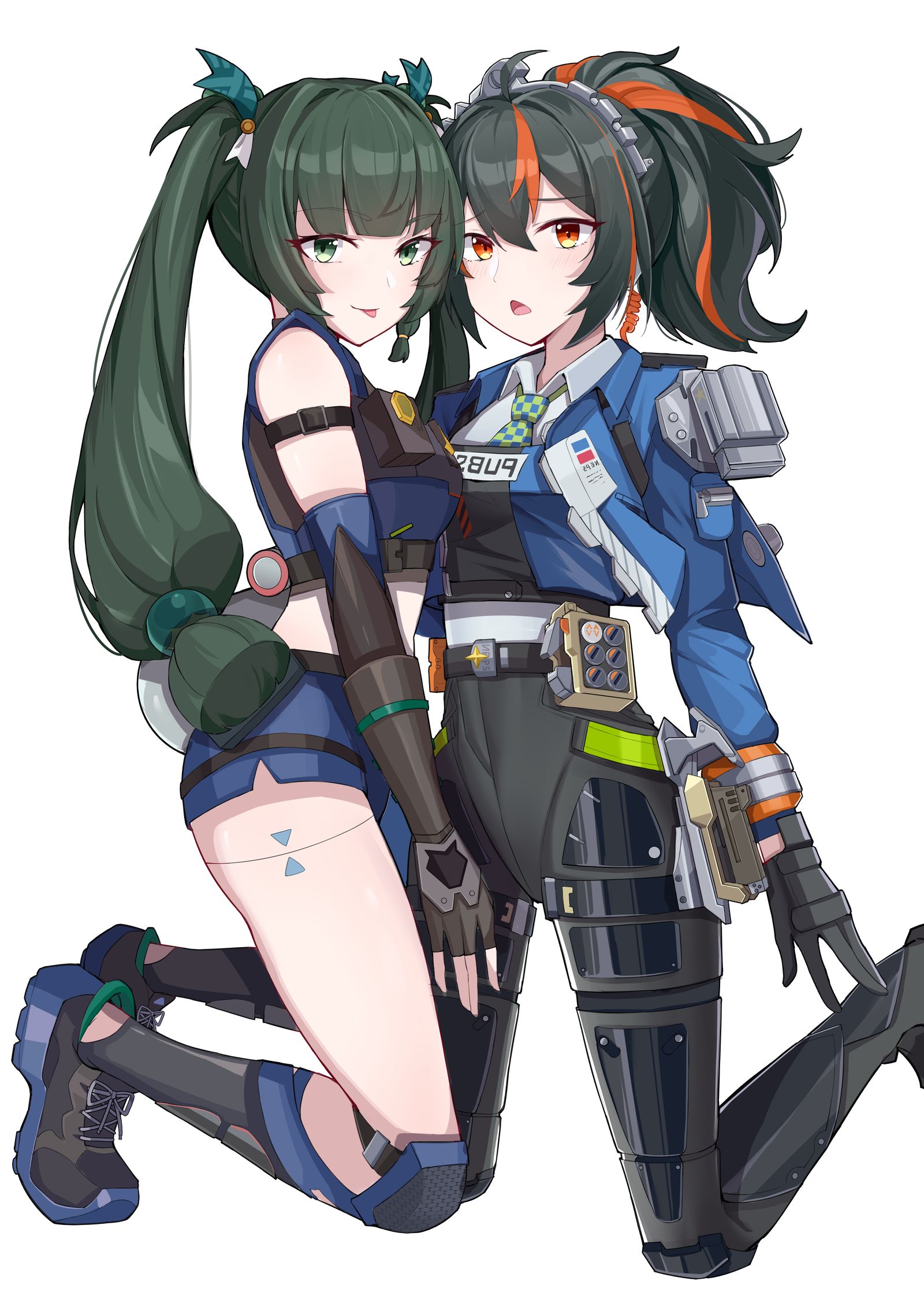 朱鳶青衣贴贴插画图片壁纸