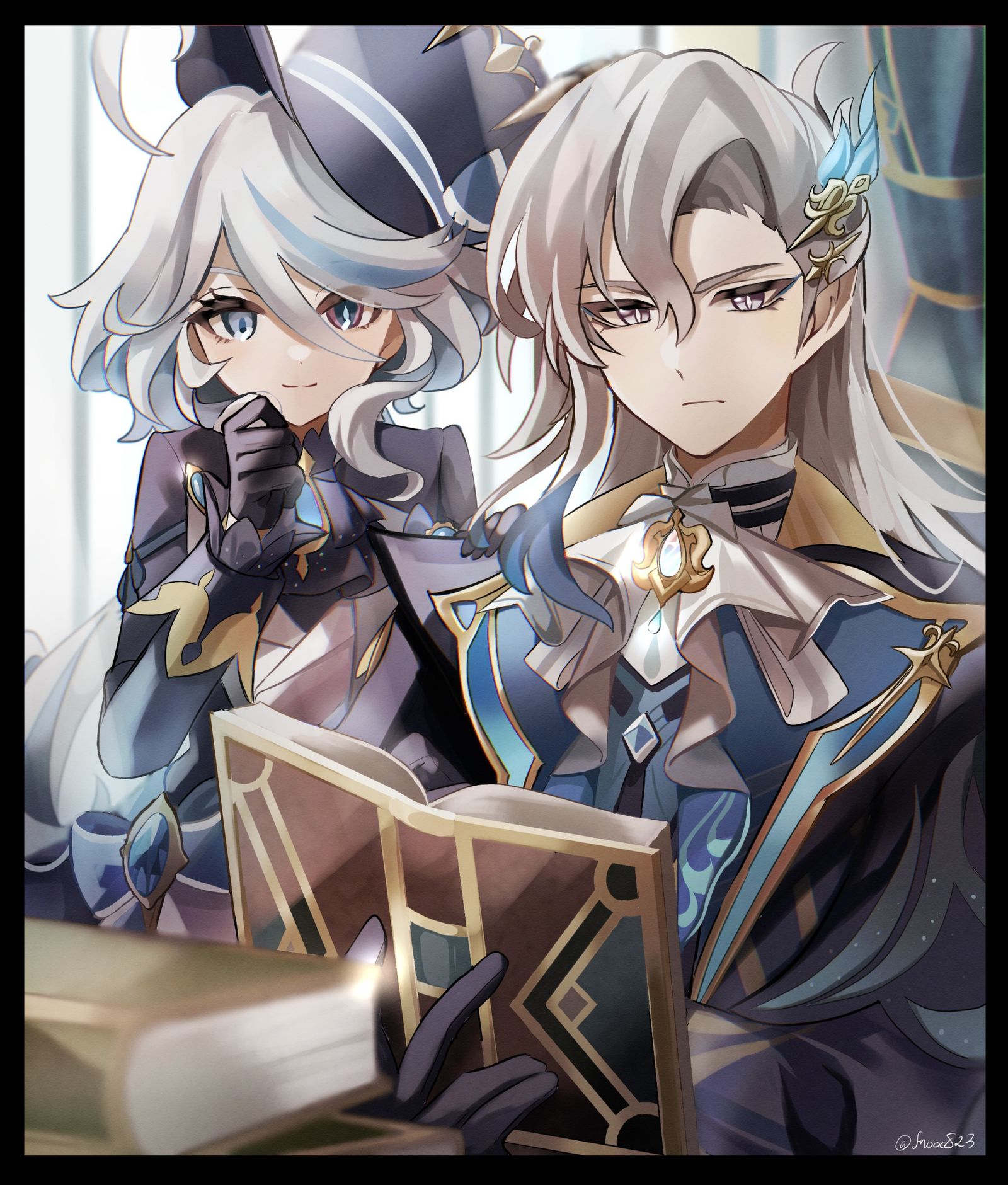 弗里娜和努维莱特插画图片壁纸