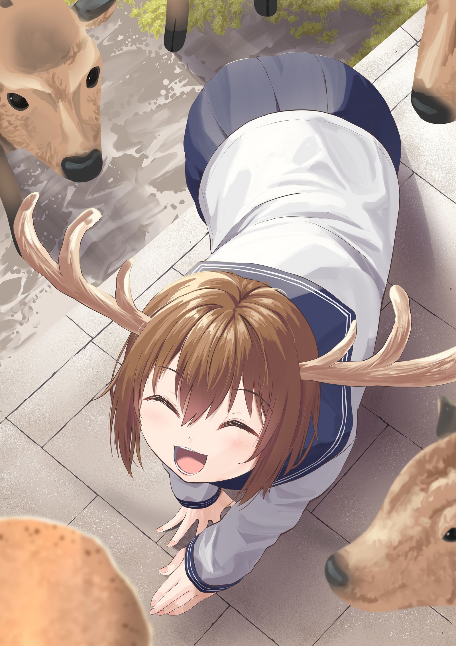 鹿晗插画图片壁纸