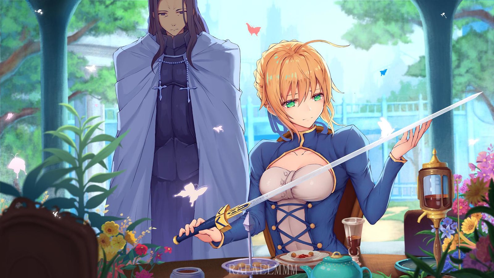 saber插画图片壁纸