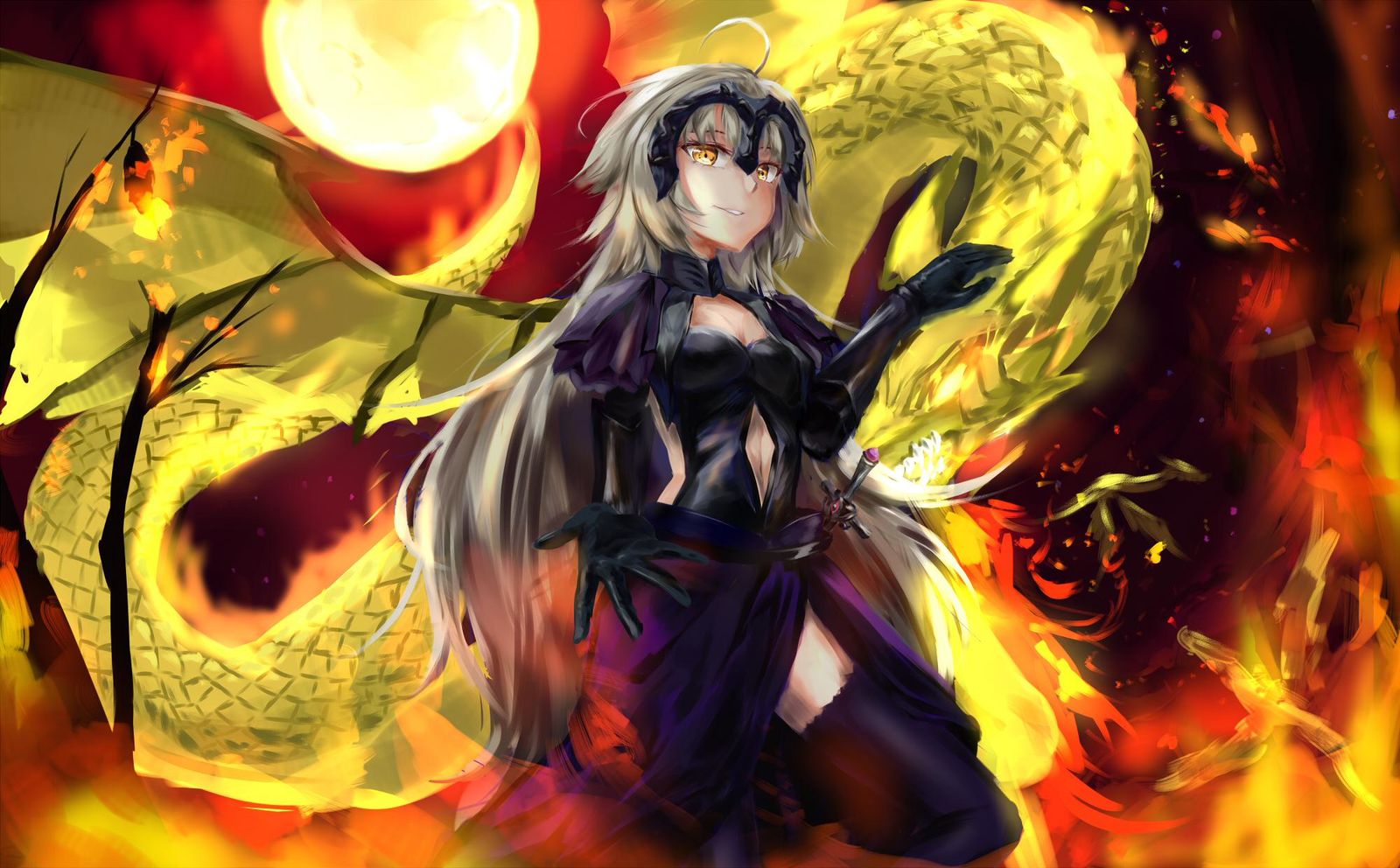 龙之魔女（送好友）插画图片壁纸