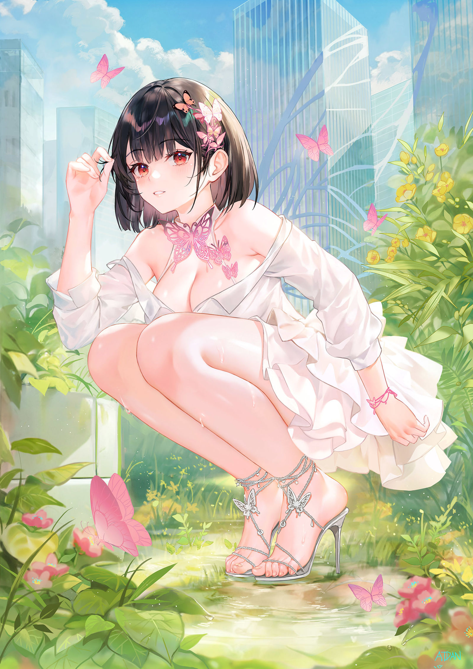蝶插画图片壁纸