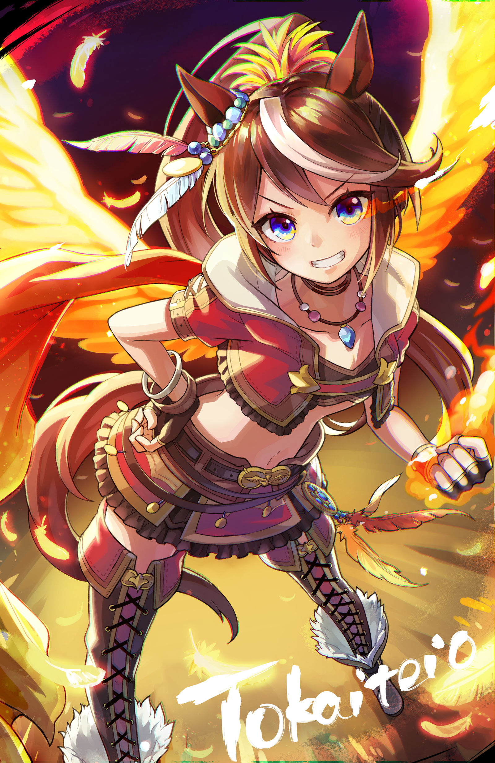 最强不屈的马娘！插画图片壁纸