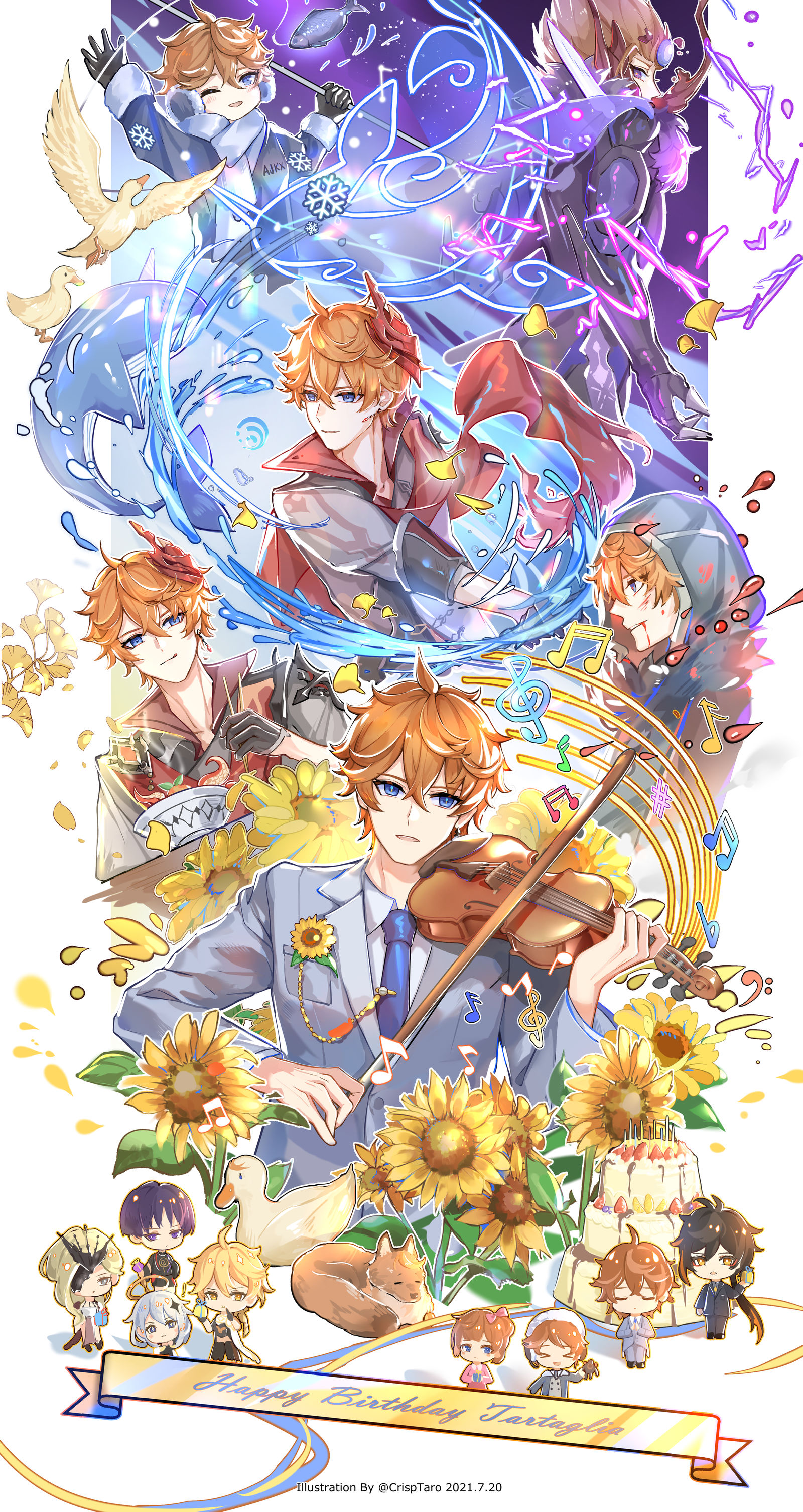happy birthday-原神插画