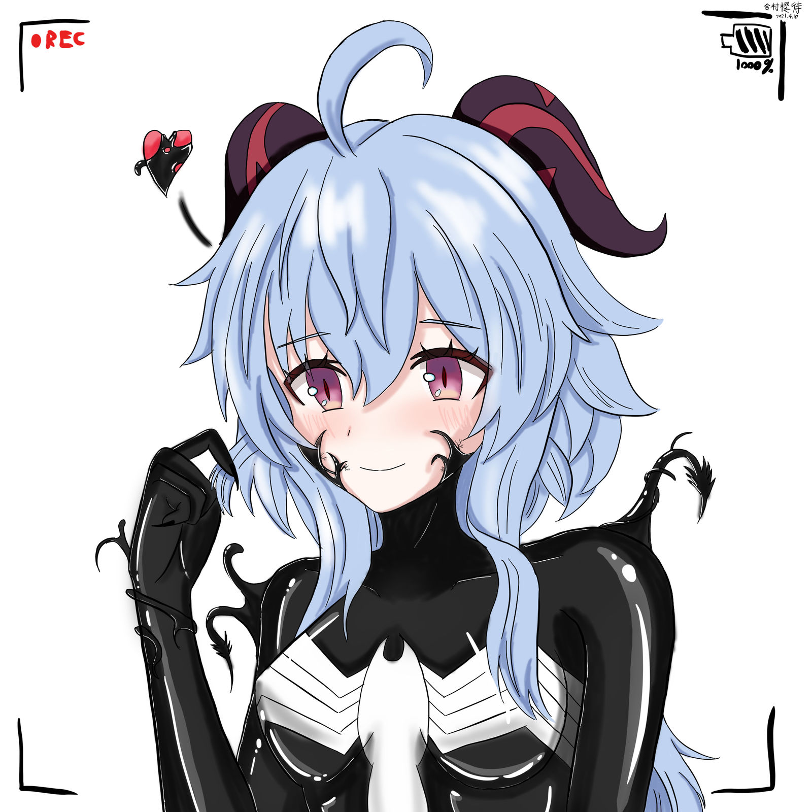 给自己摸的头像插画图片壁纸