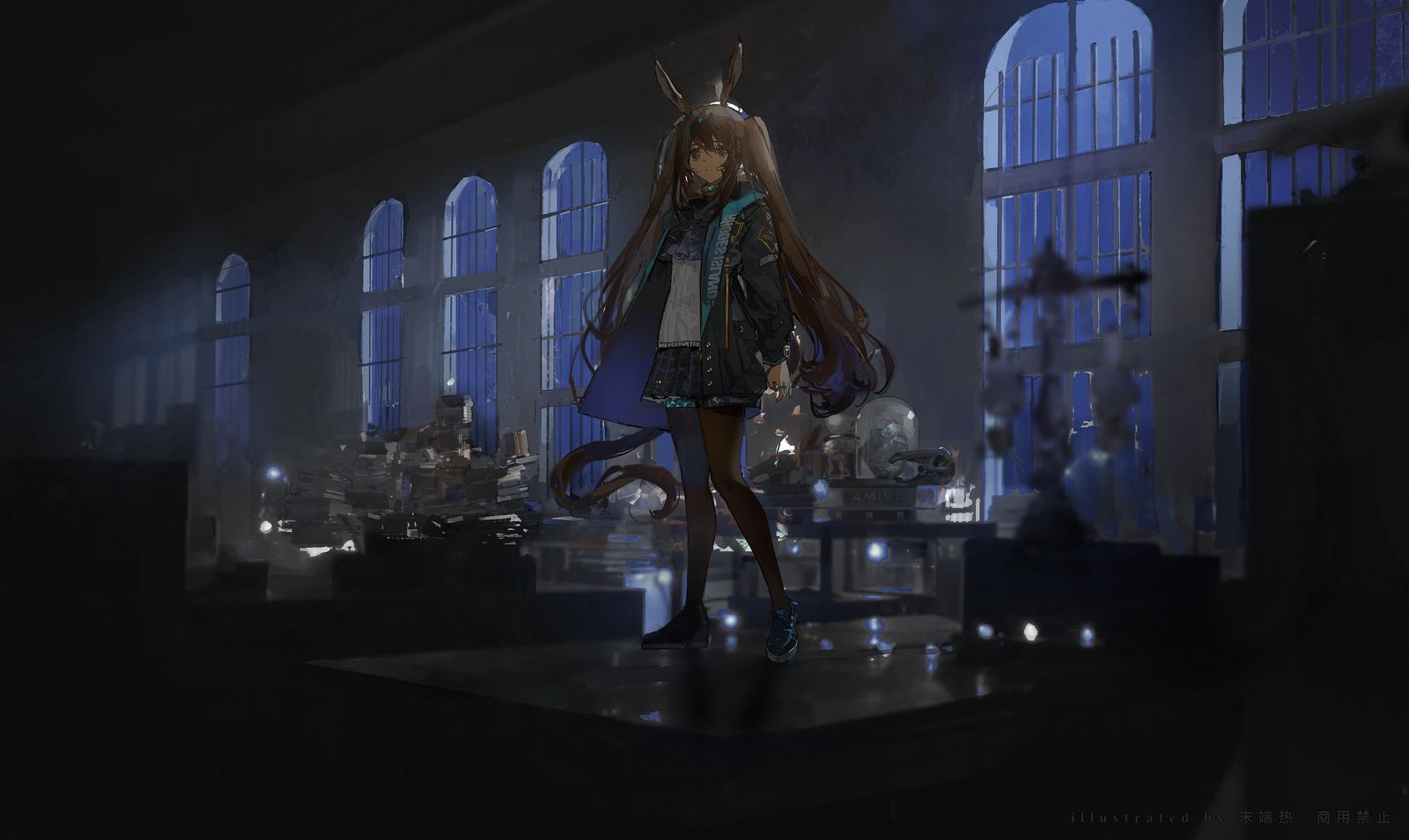 阿米娅奇妙夜插画图片壁纸