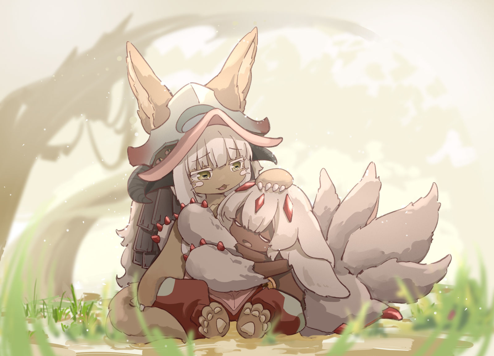 纳纳奇和法普塔插画图片壁纸